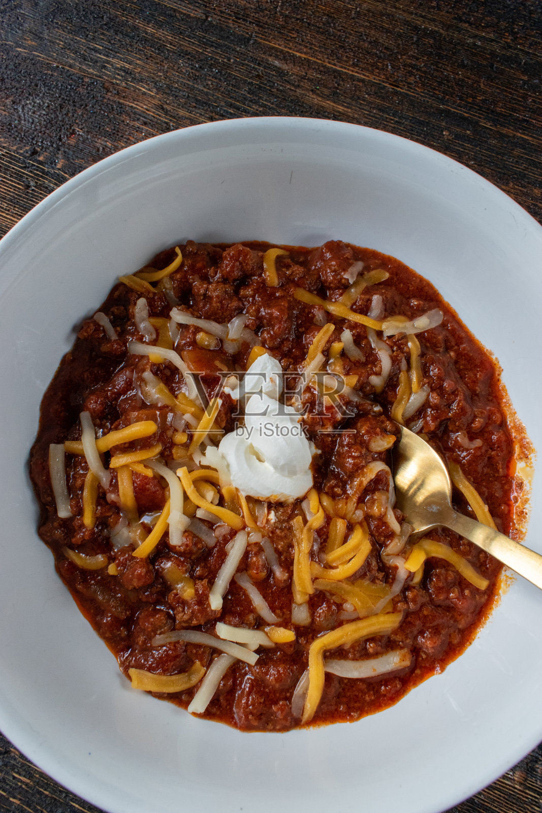 自制辣椒配芝士和酸奶油照片摄影图片