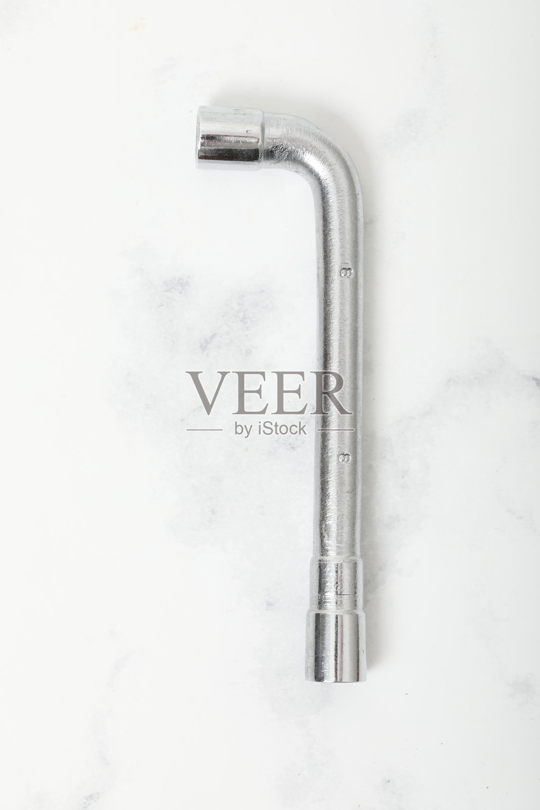 用于工业的白色背景金属工具扳手照片摄影图片