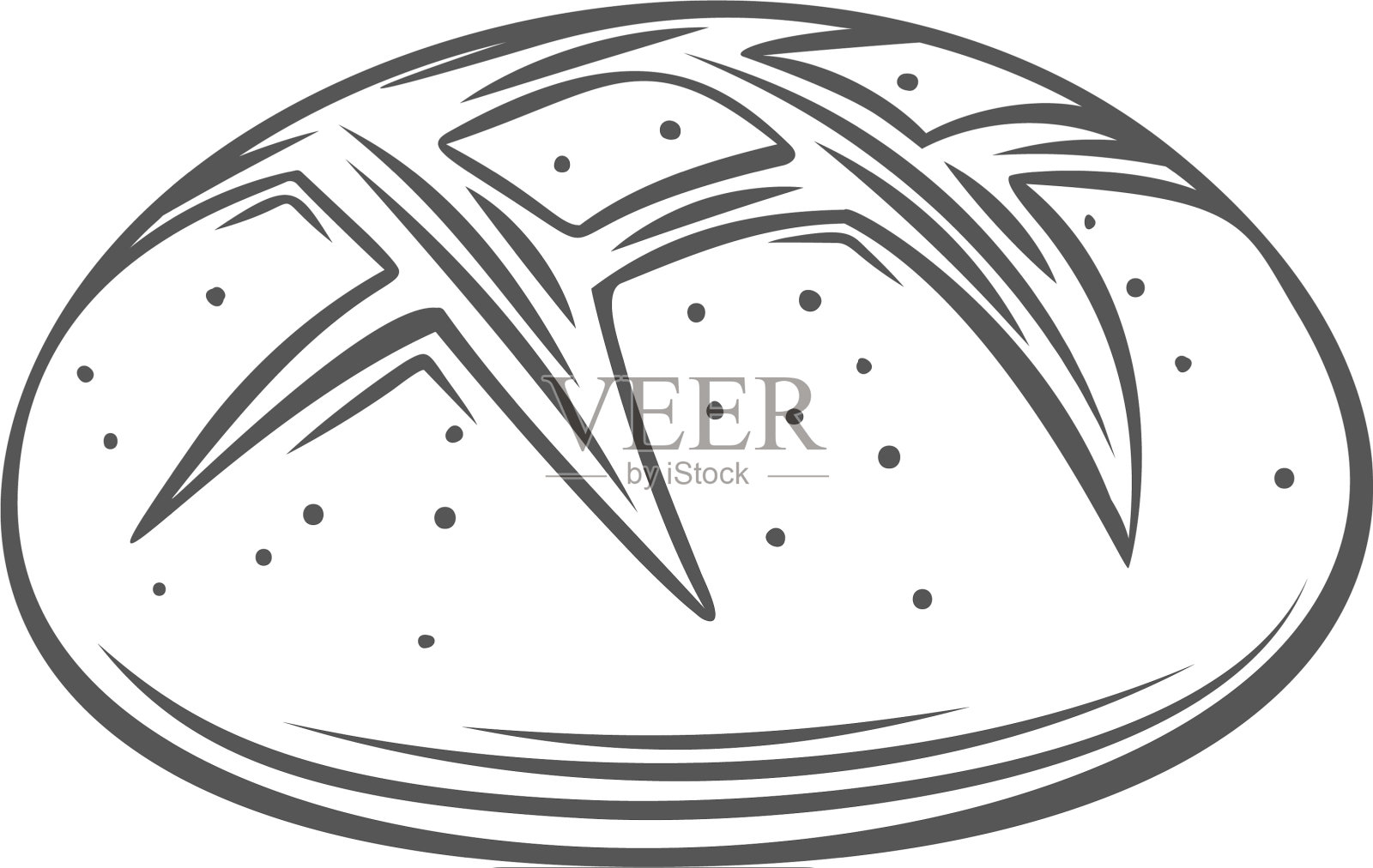 黑麦面包大纲设计元素图片