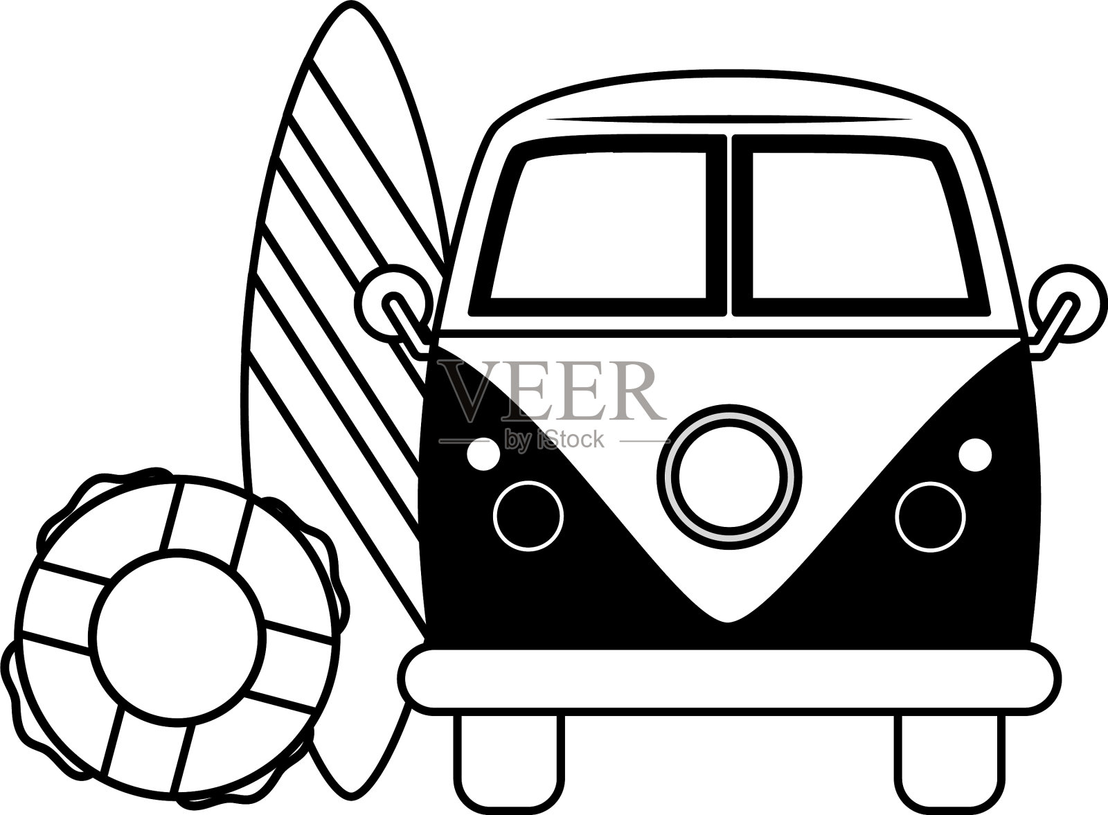 夏天的海报插画图片素材