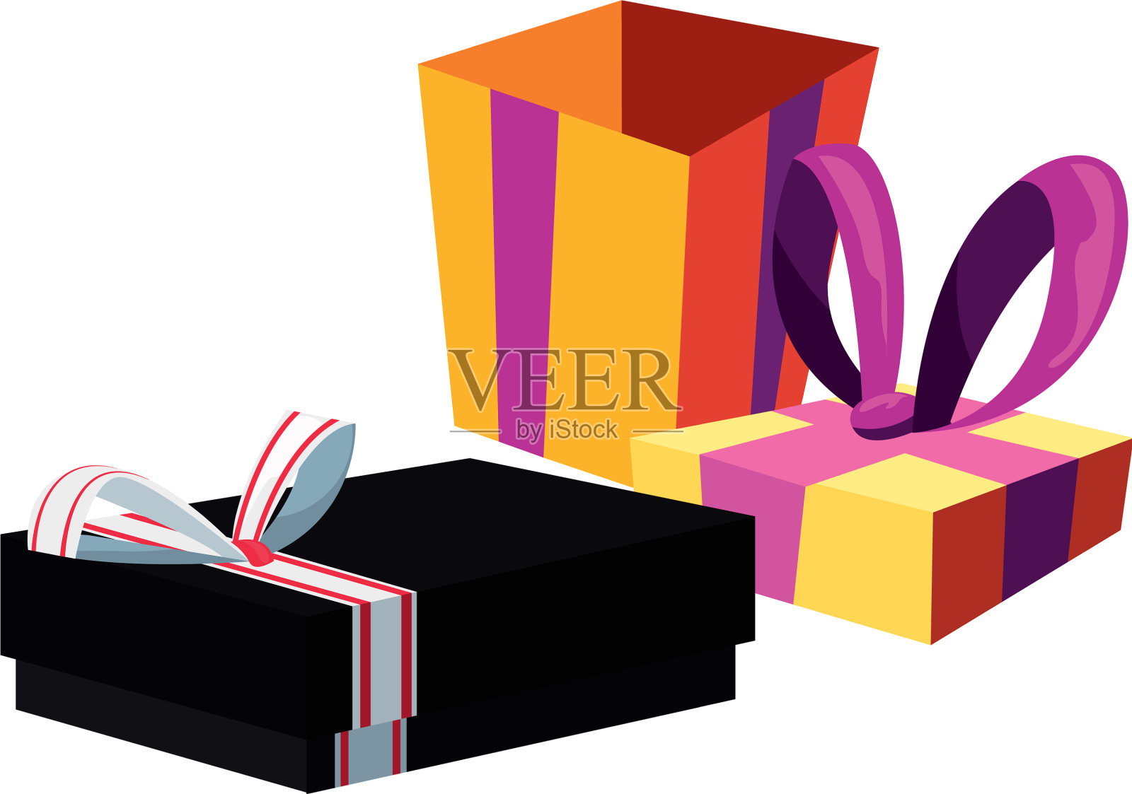 包装好的礼盒，庆祝派对设计元素图片