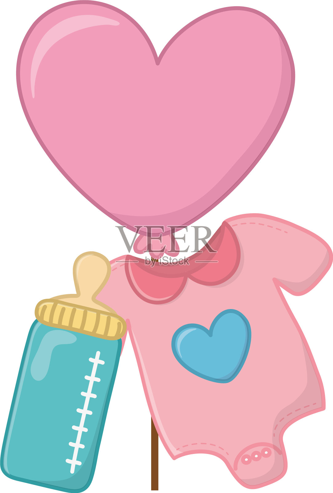 衣服和奶瓶设计元素图片