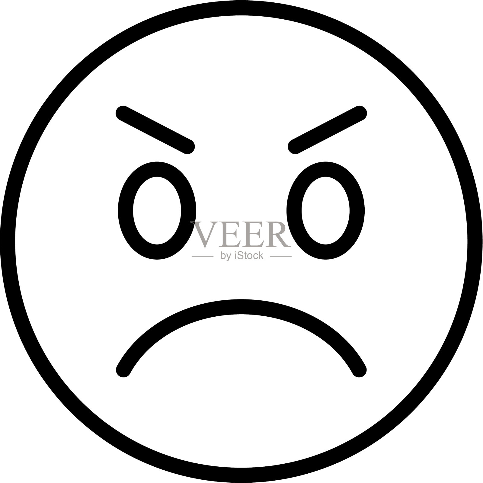 愤怒emoji图标设计元素图片