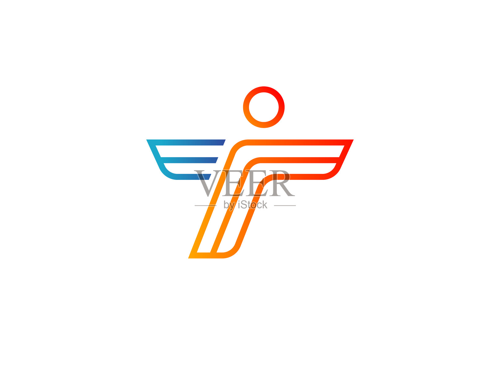 标志类型图标绿色人运动俱乐部设计元素图片