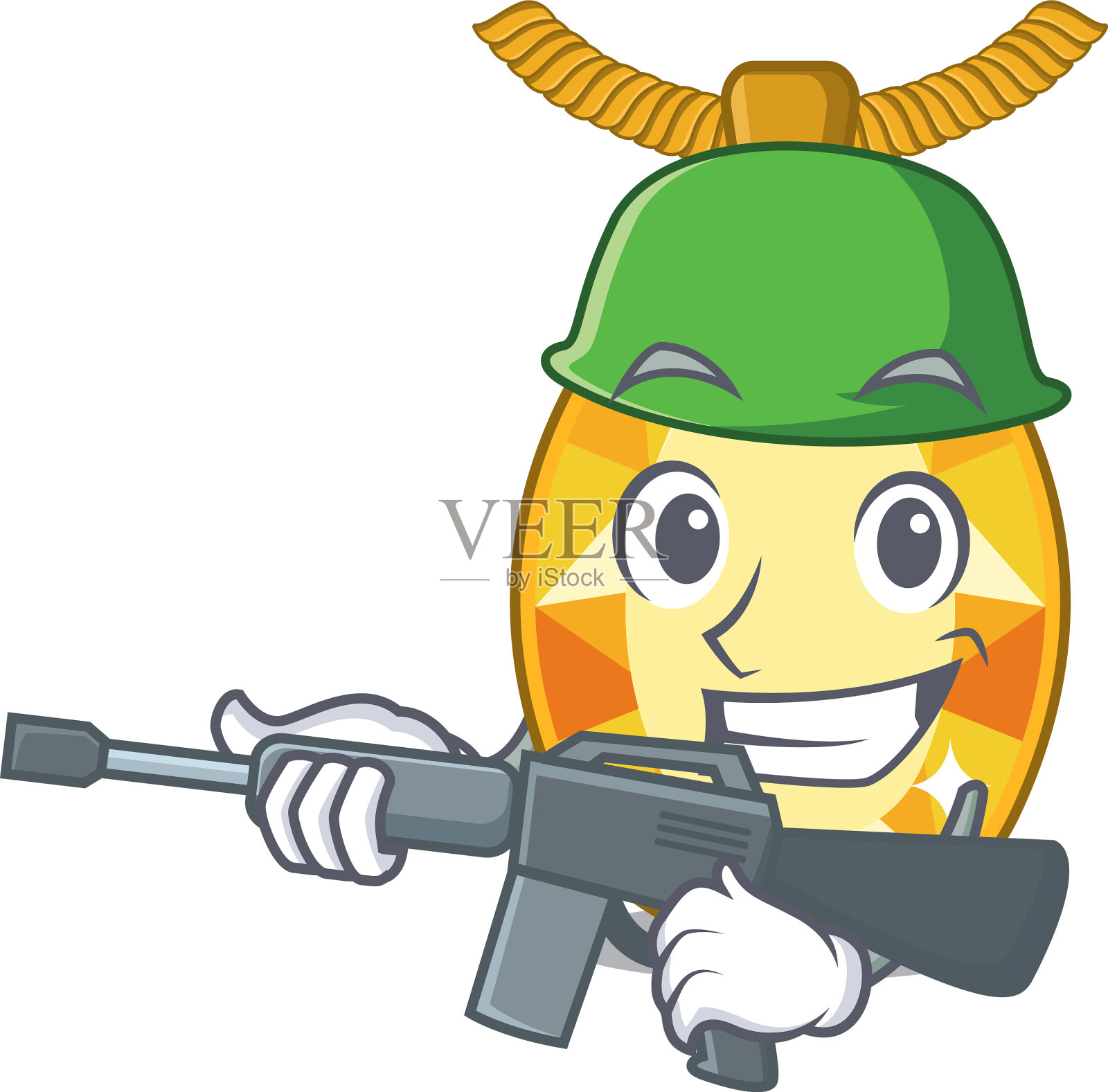 卡通盒子里的军用黄玉首饰设计元素图片