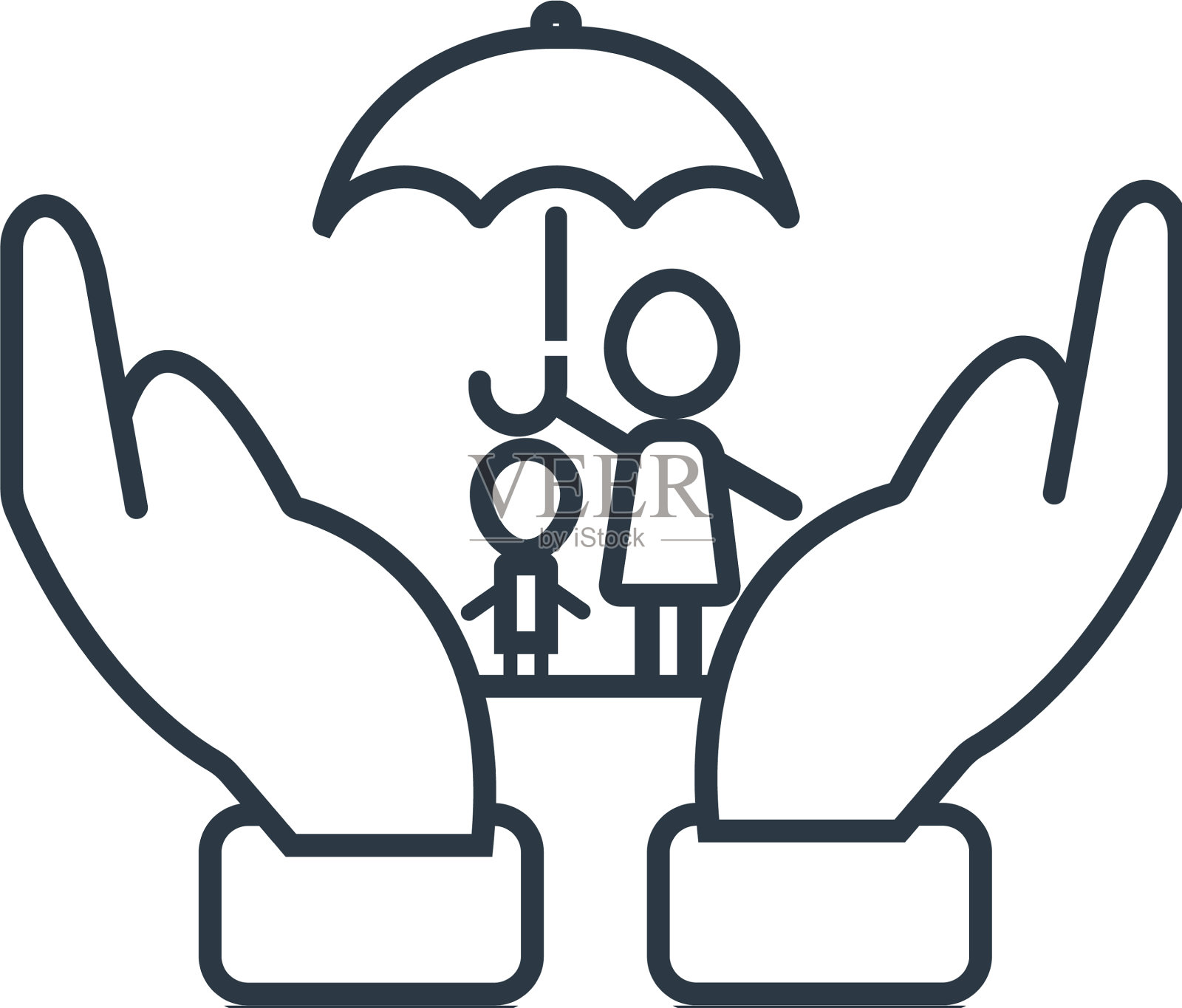 家庭人寿保险图标图标素材