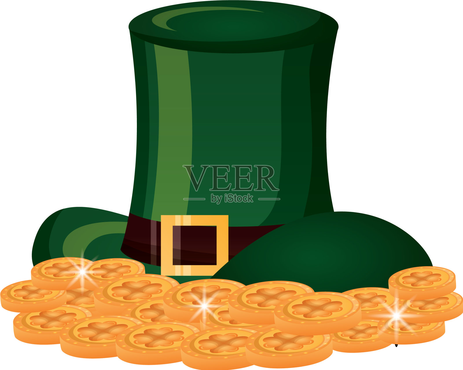 圣帕特里克节快乐设计元素图片