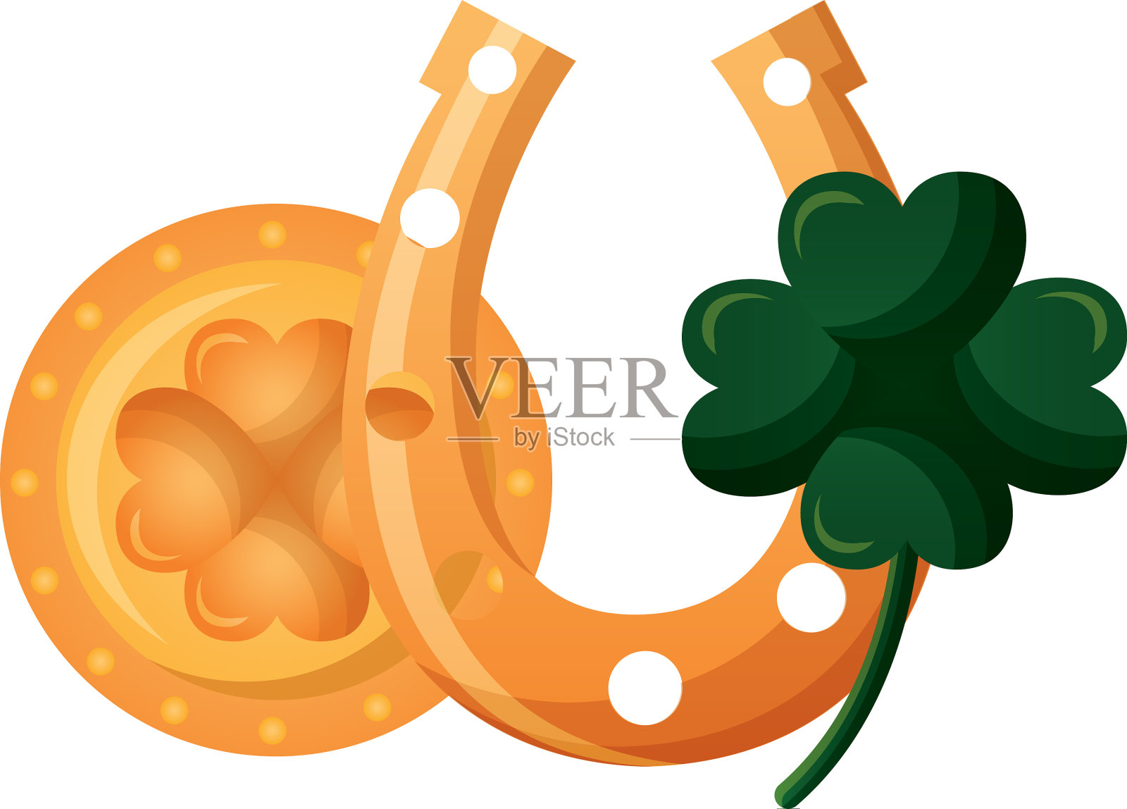 圣帕特里克节快乐设计元素图片