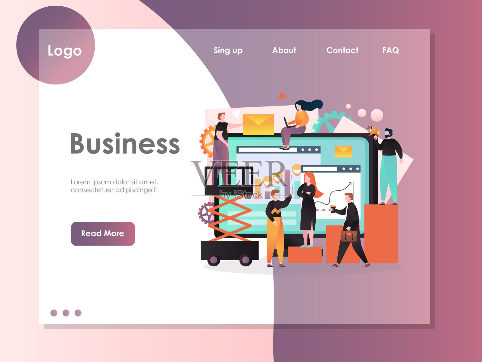 商业网站登陆页面设计设计模板素材