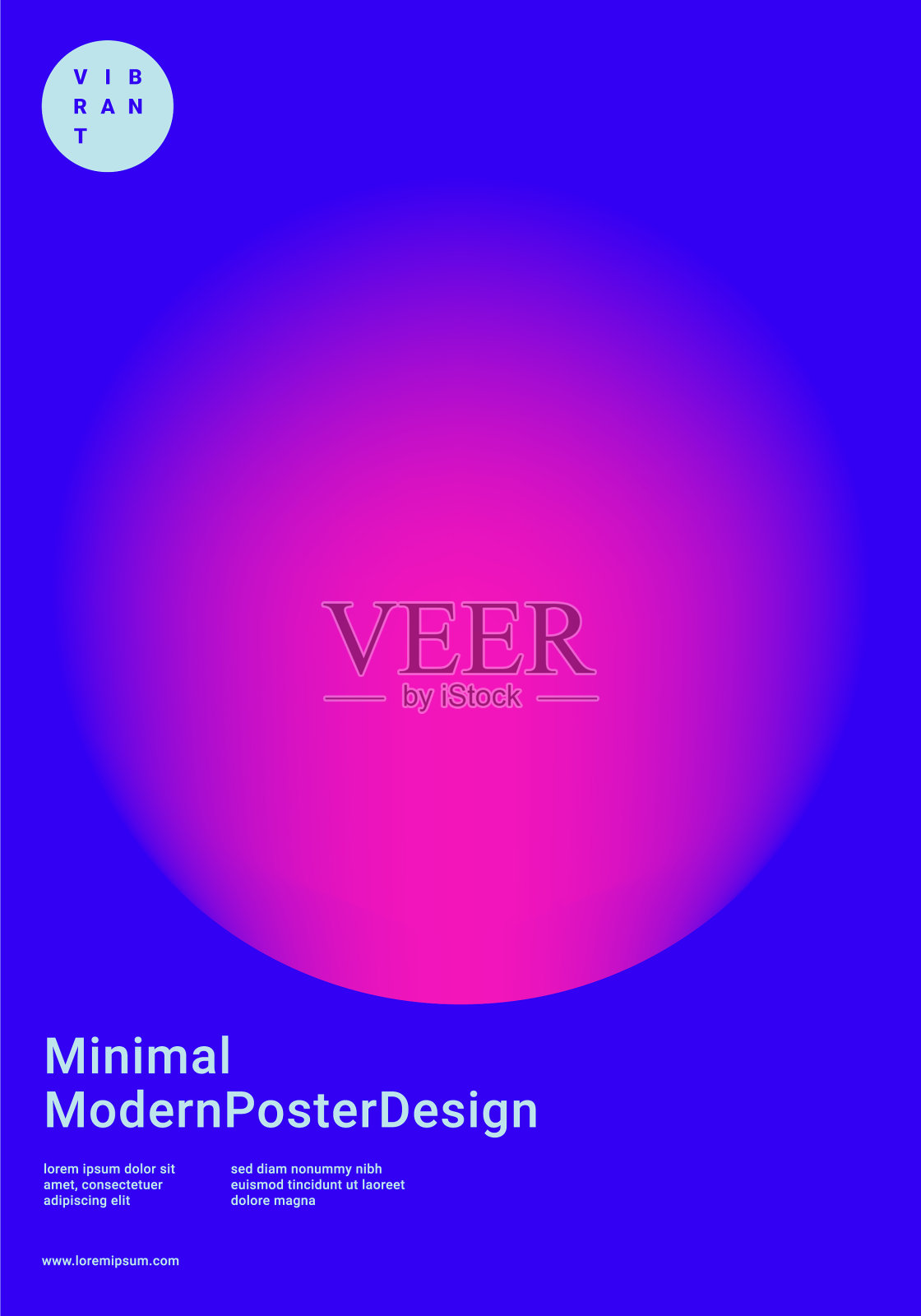 设计模板与充满活力的梯度形状设计模板素材