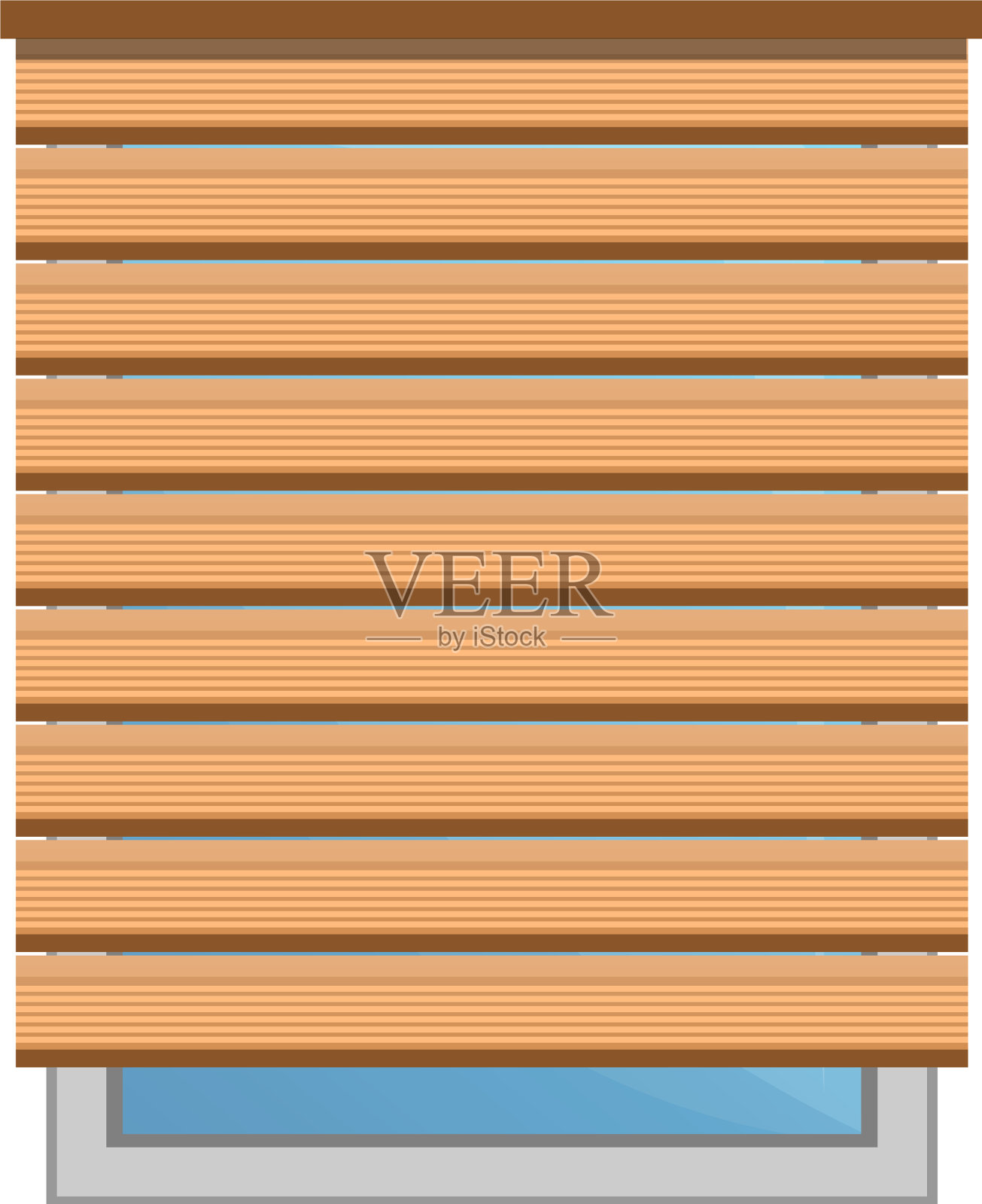 木头太阳瞎子图标卡通风格设计元素图片