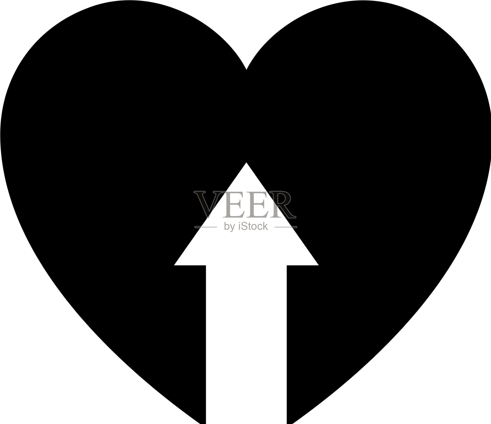 爱情偶像或情人节的标志图标素材