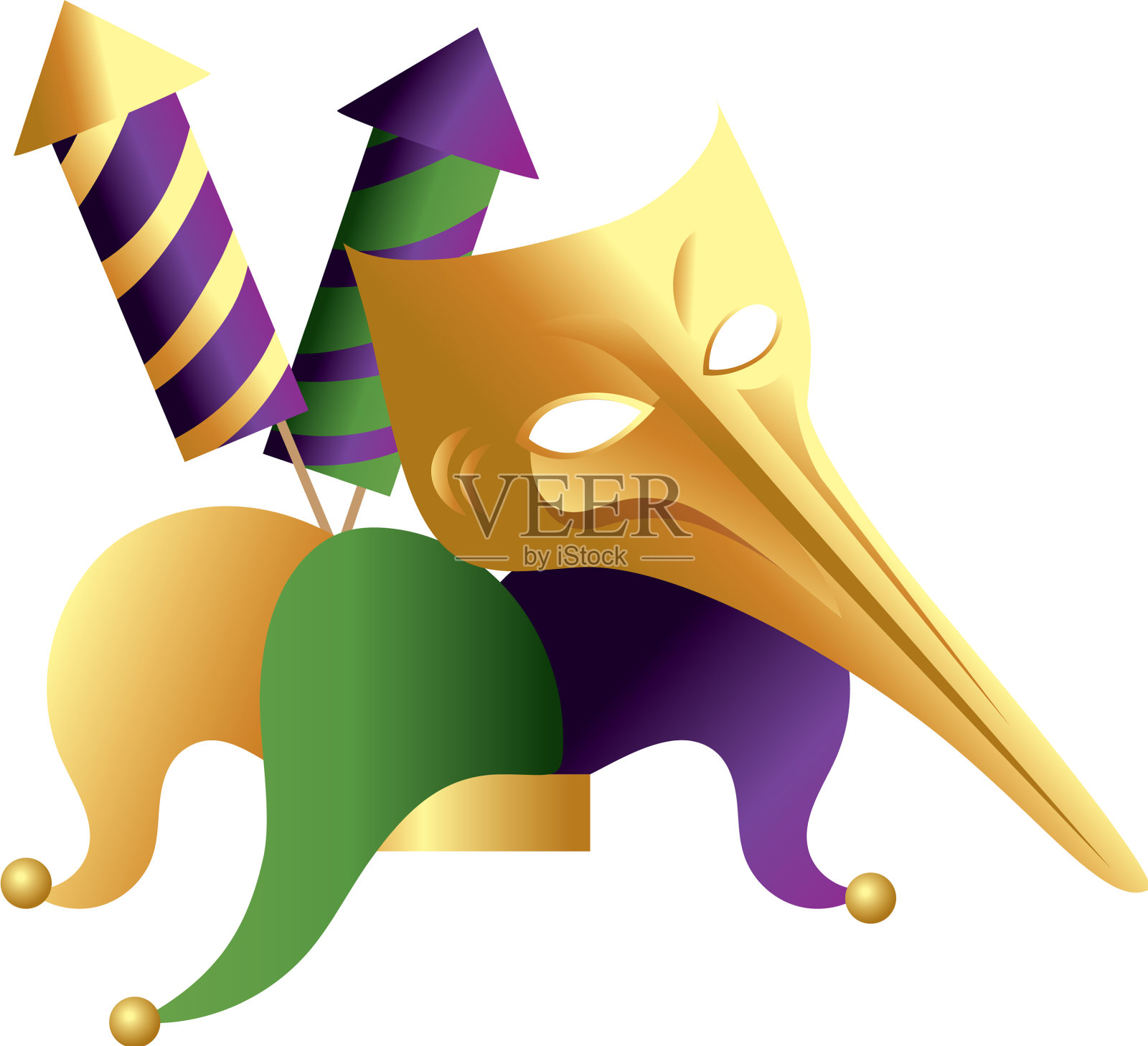 方元素卡通设计元素图片