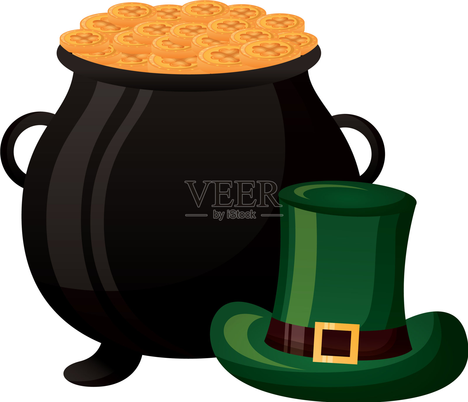 圣帕特里克节快乐设计元素图片