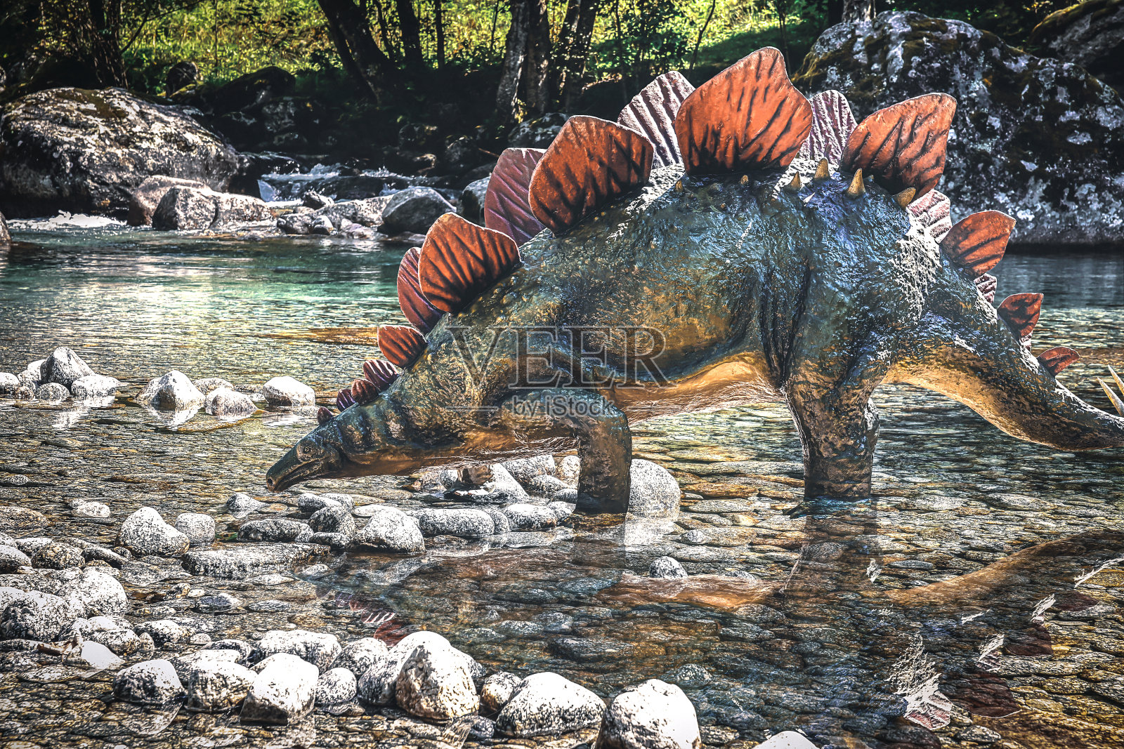 恐龙灭绝的一天照片摄影图片