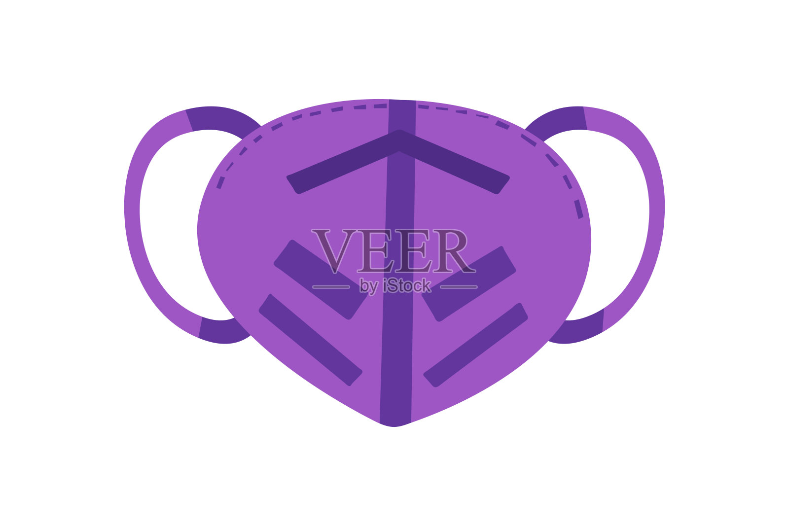 口罩冠状病毒防护载体。Sew面具自己的概念。得到保护和健康。隔离，流行病，流行病设计。插画图片素材