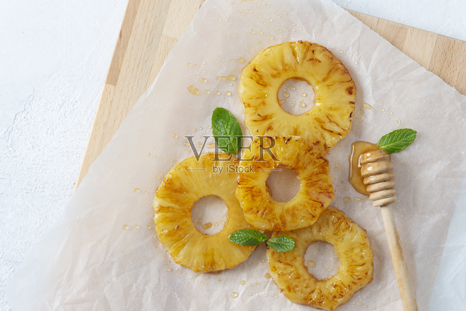 烤菠萝照片摄影图片