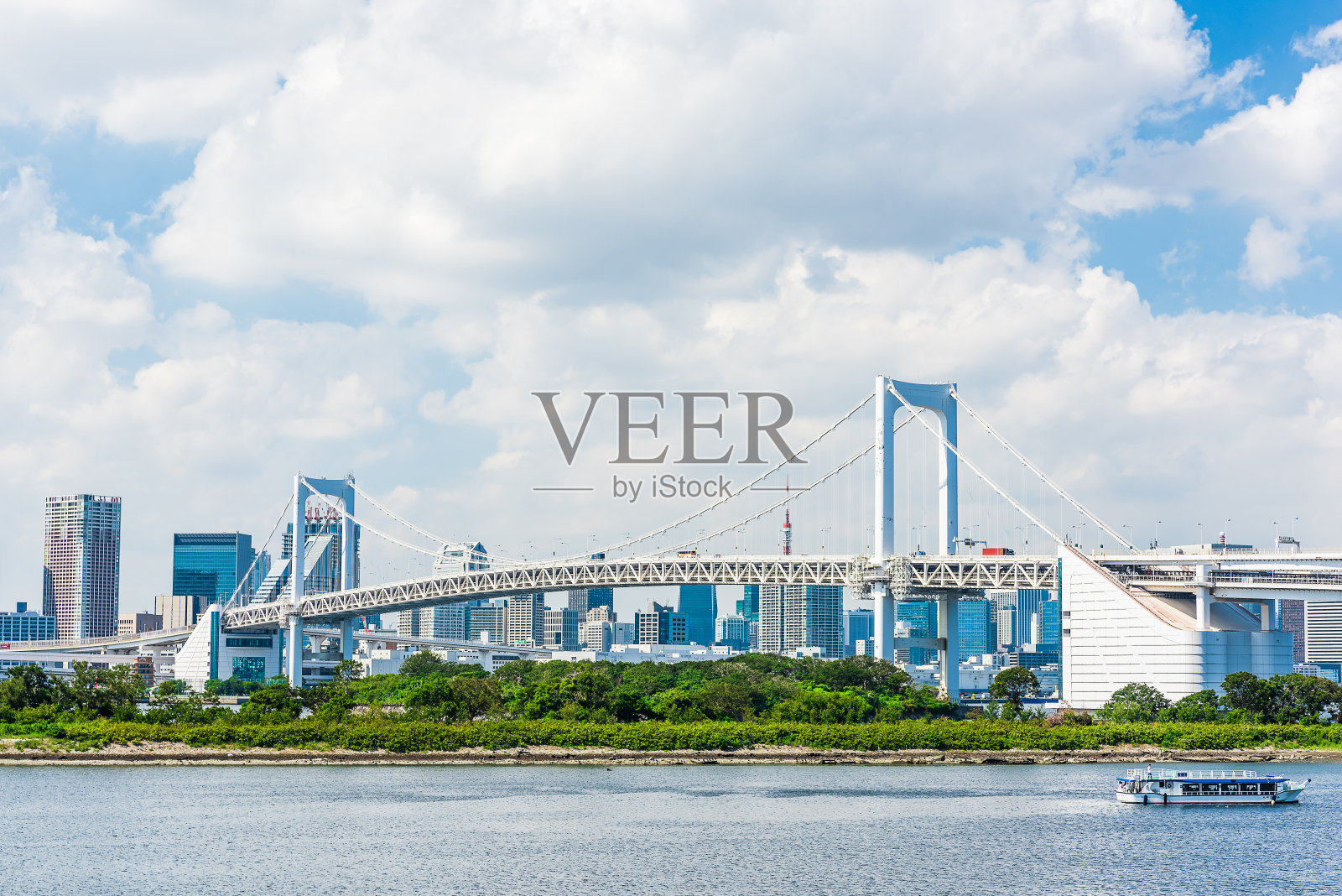 东京城市天际线，日本。照片摄影图片