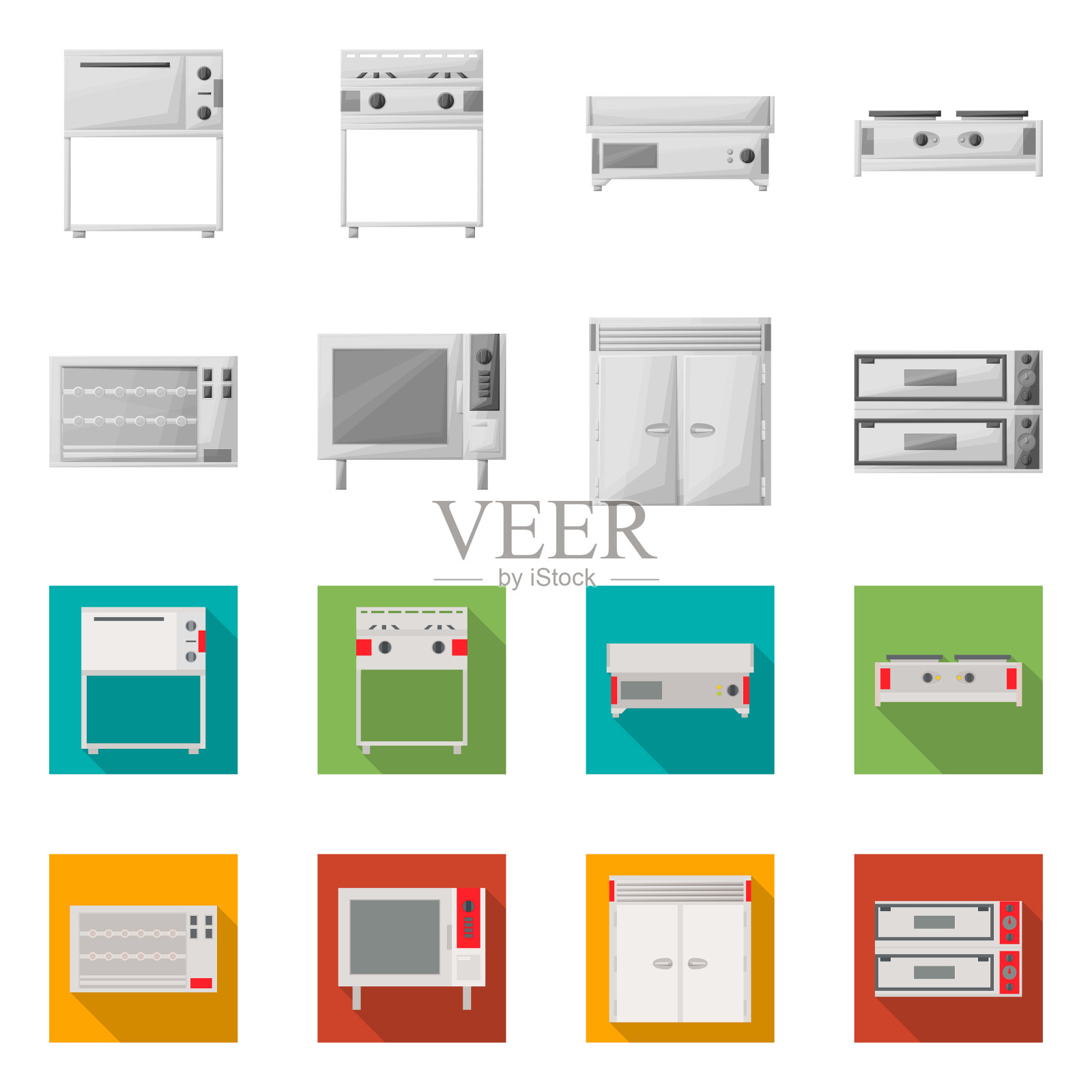 孤立物体家用电器标志插画图片素材