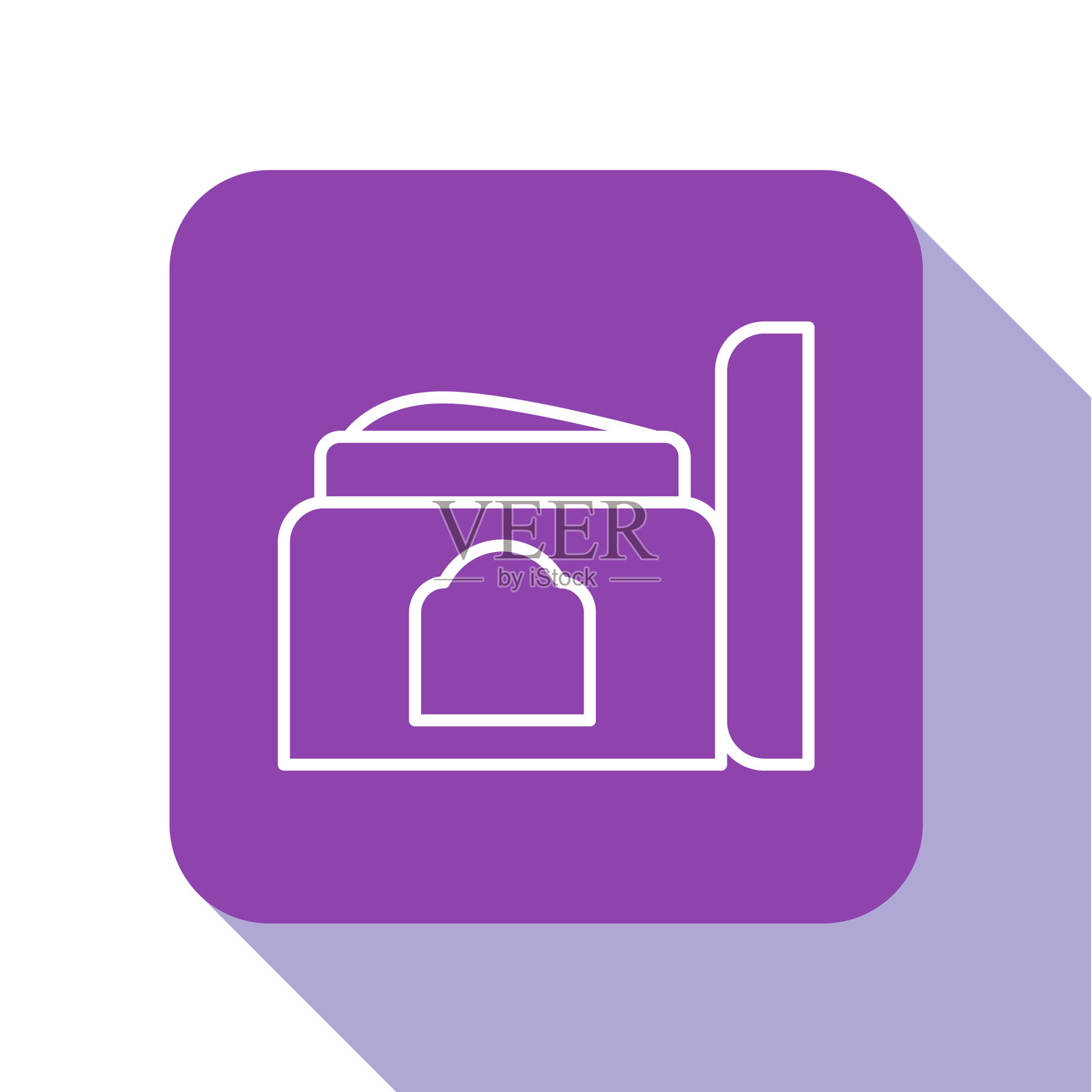 白色线霜或乳液化妆品管图标图标素材