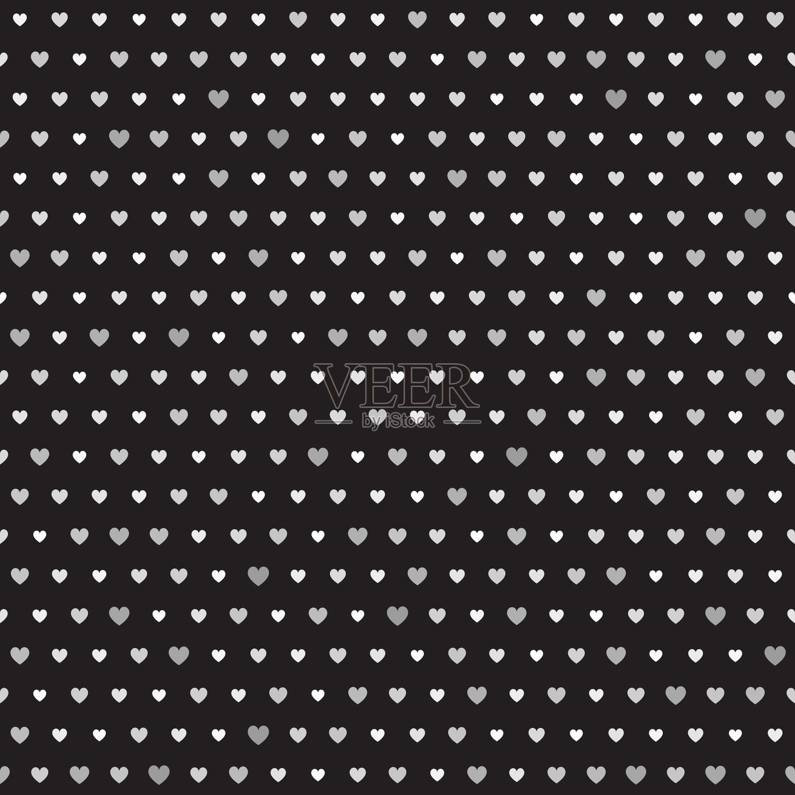 心脏模式无缝背景插画图片素材