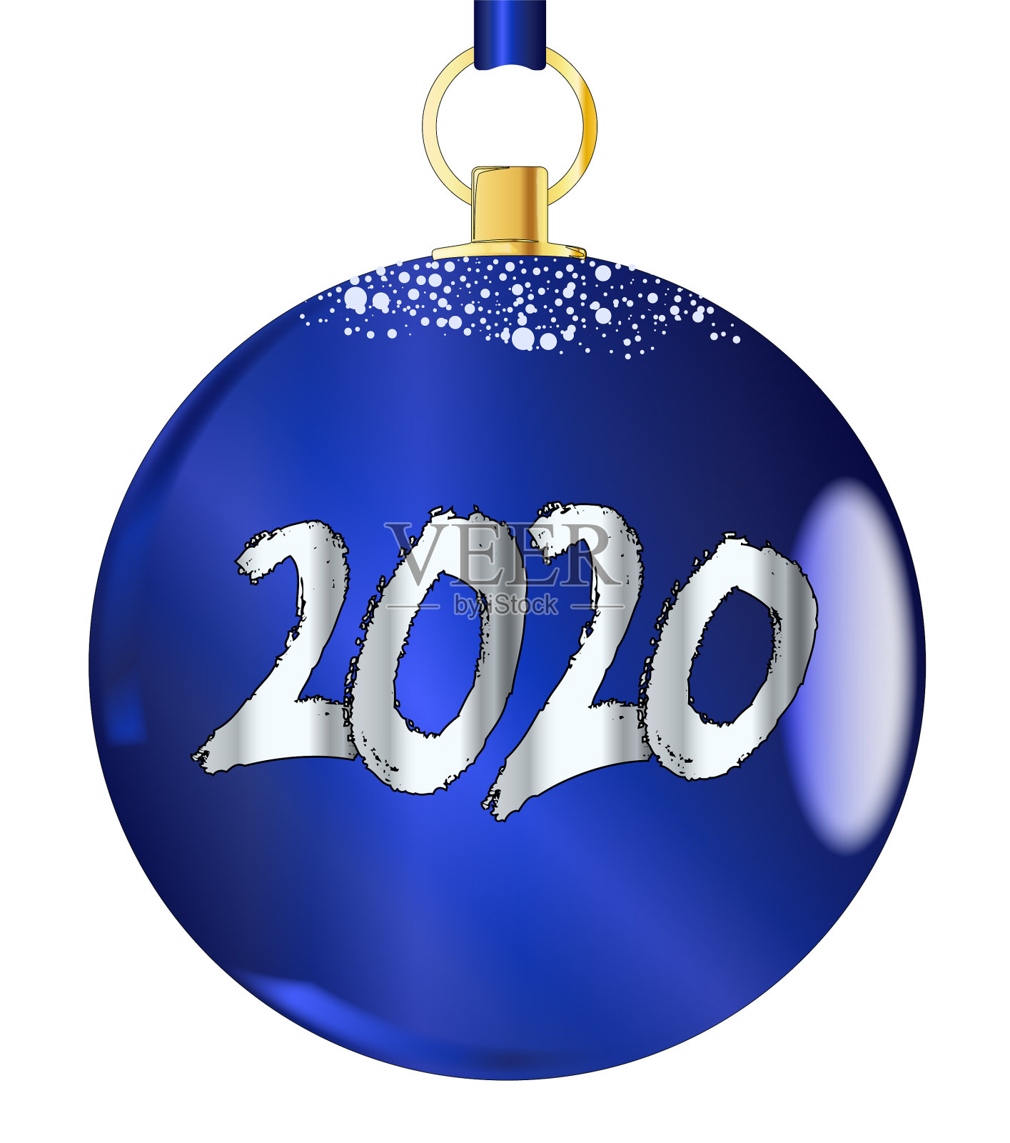 2020年圣诞节装饰拜拜插画图片素材