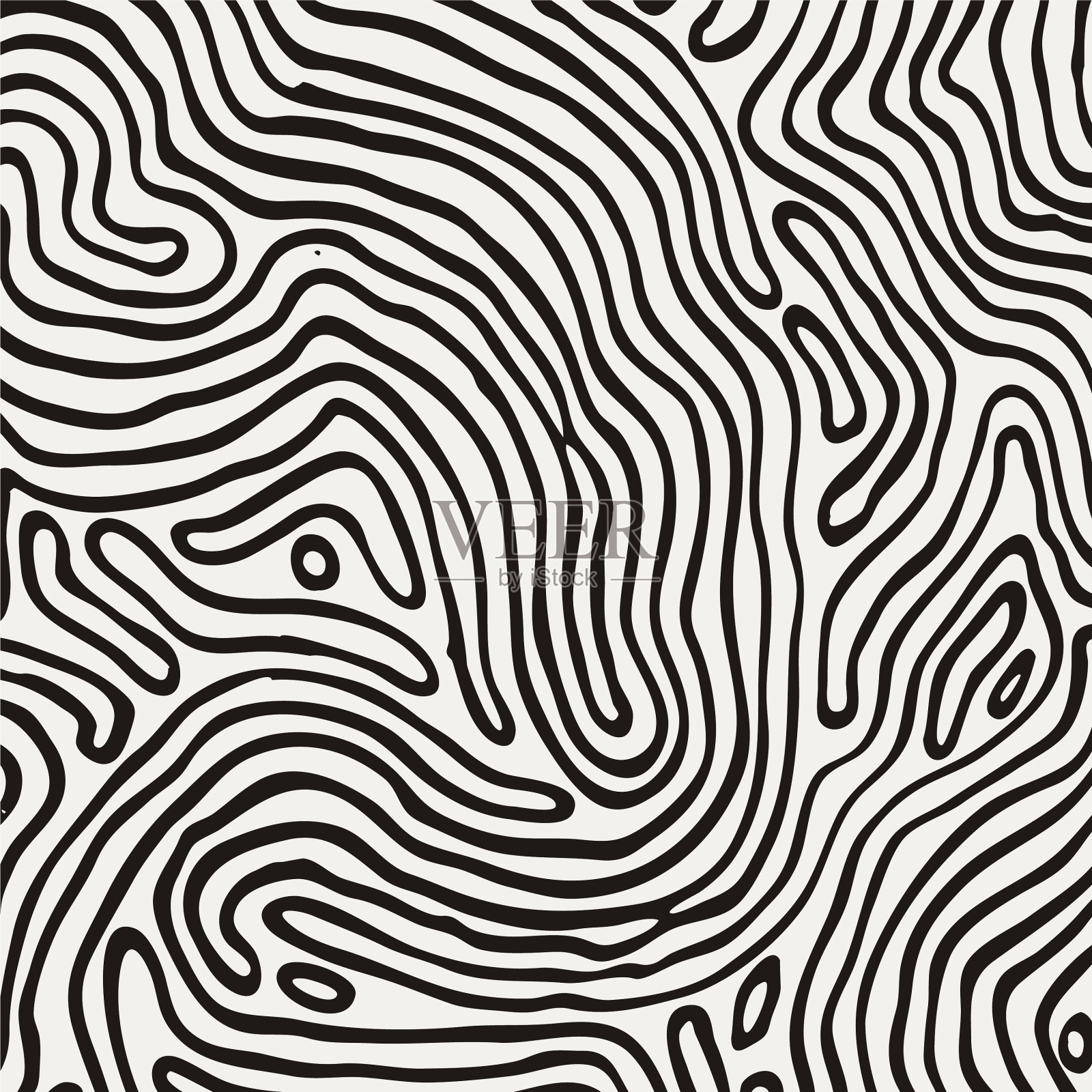 黑白图案曲线黑白插画图片素材