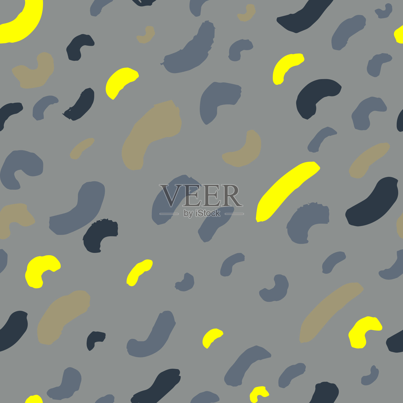 无缝模式与纹理笔触插画图片素材