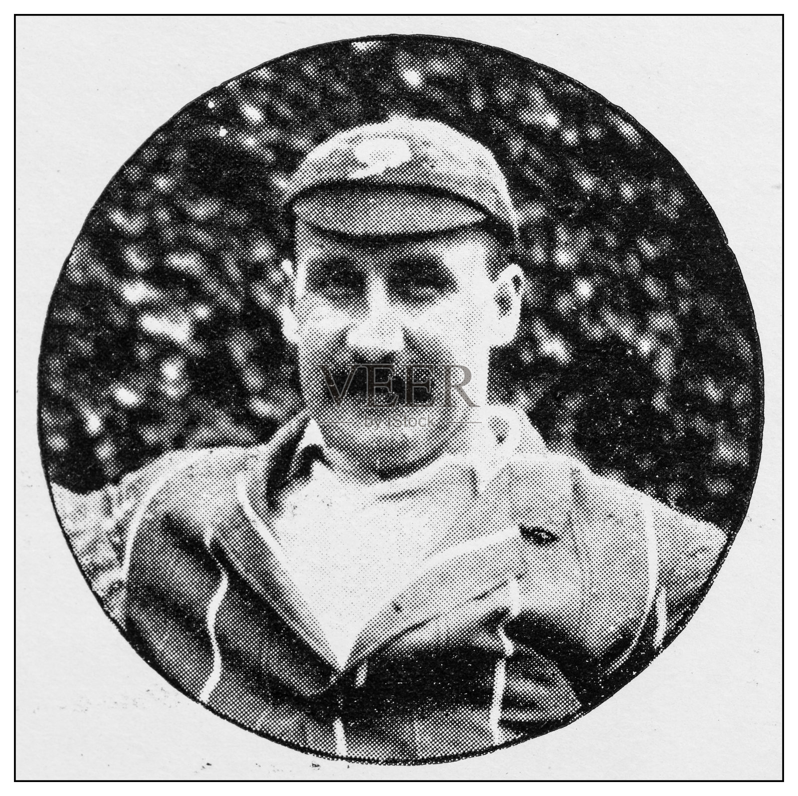 19世纪运动、运动员和休闲活动的老式黑白照片:板球勋爵霍克照片摄影图片