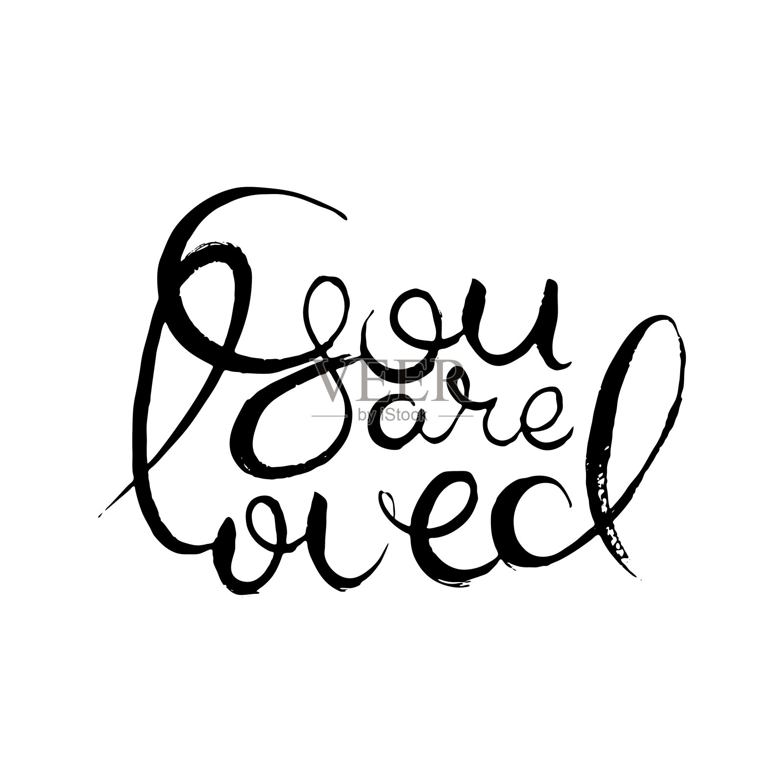 手工刻字垃圾卡片与纹理手工涂鸦字母在复古风格插画图片素材