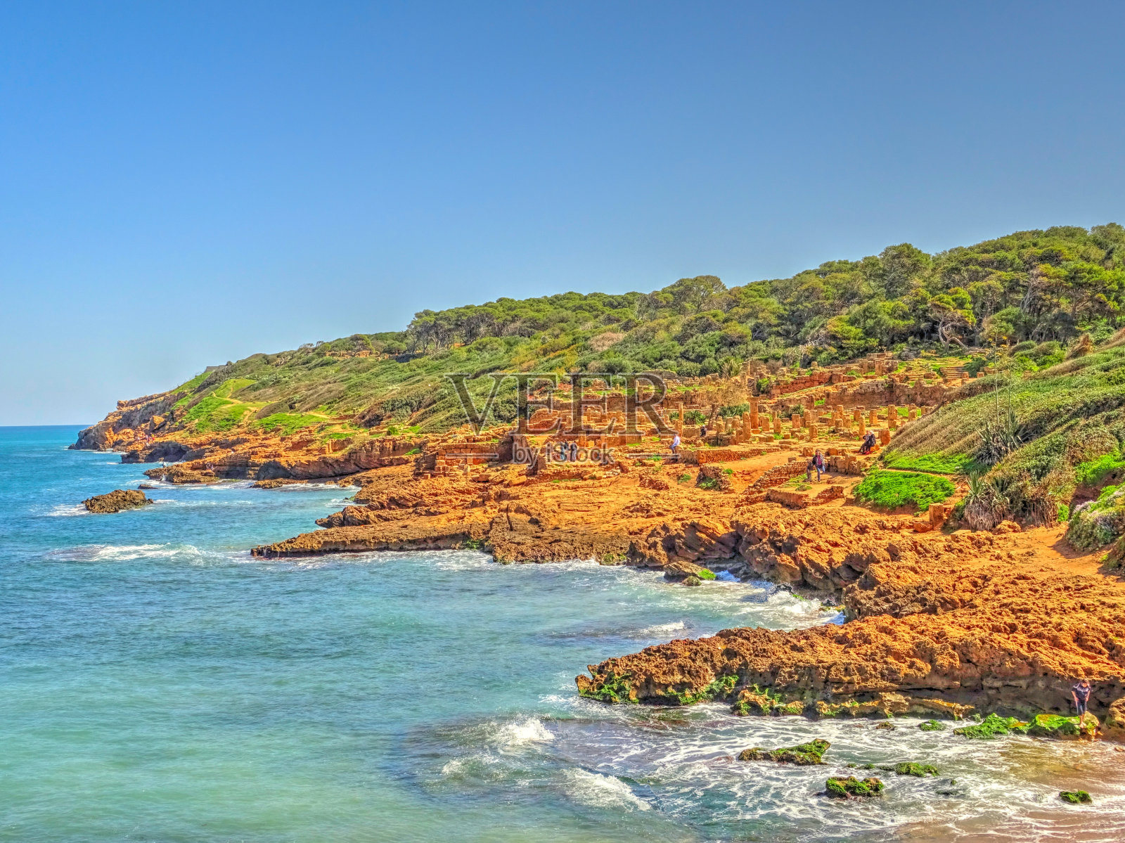 提帕萨考古遗址，阿尔及利亚照片摄影图片