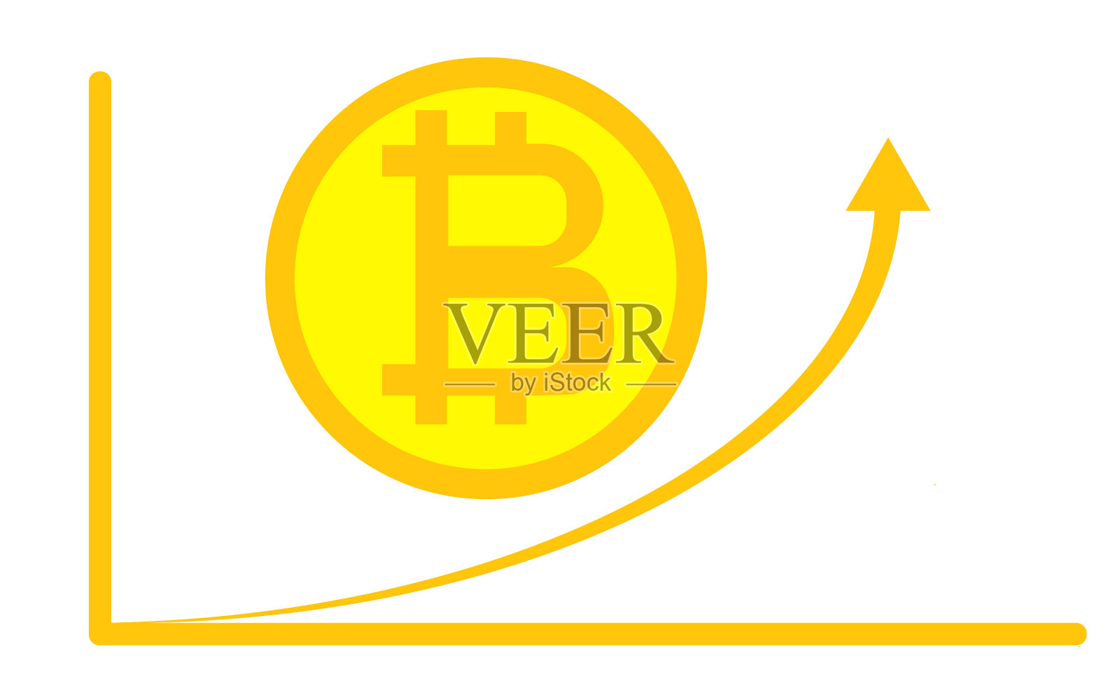 数字比特币加密货币虚拟货币插画图片素材