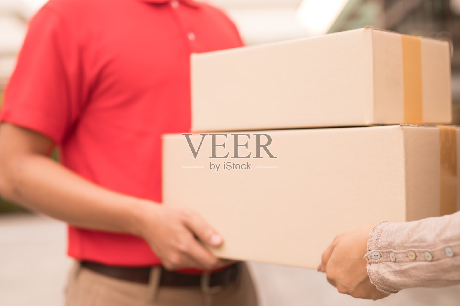 送货员照片摄影图片