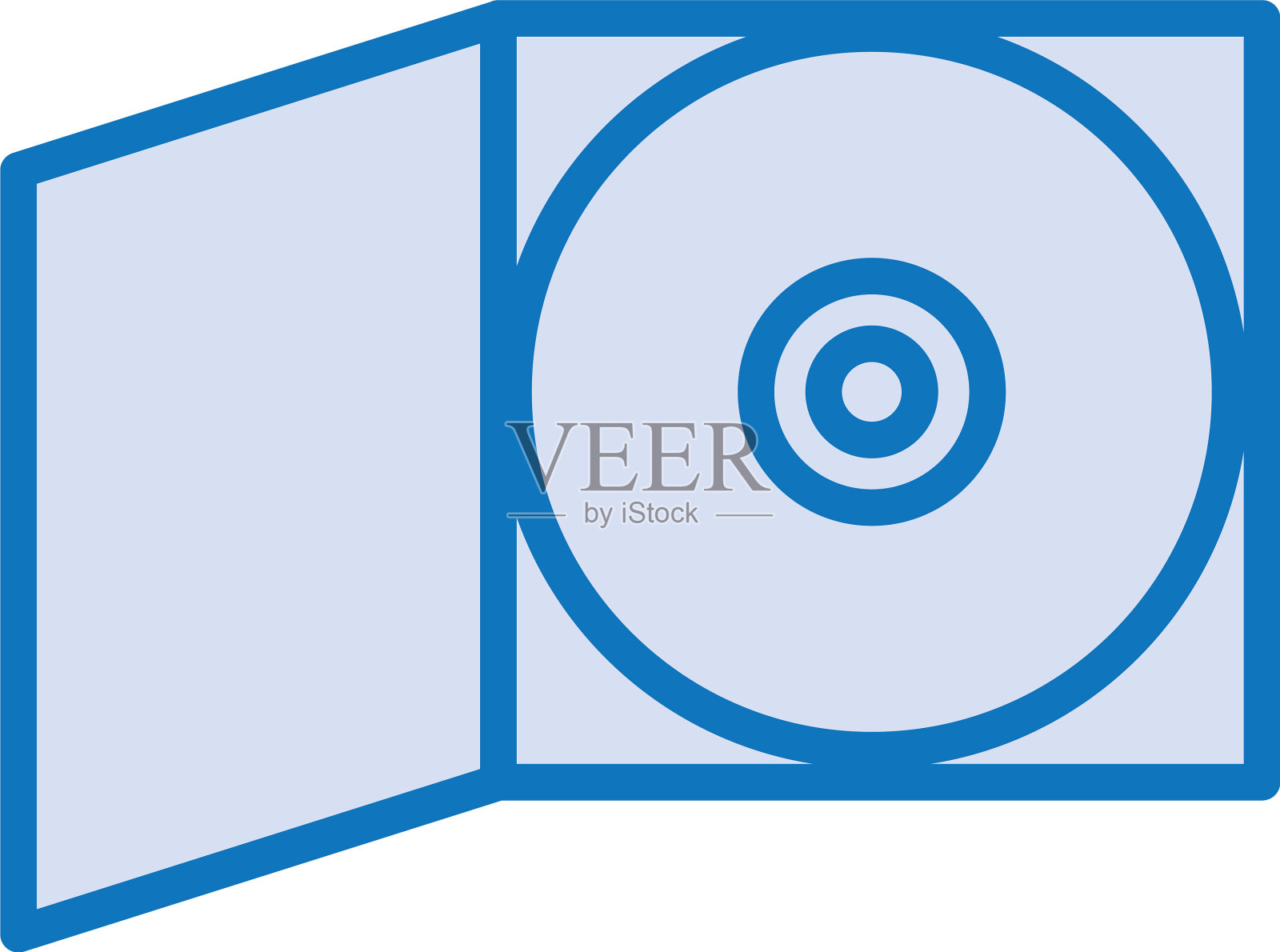 光盘设备隔离图标插画图片素材