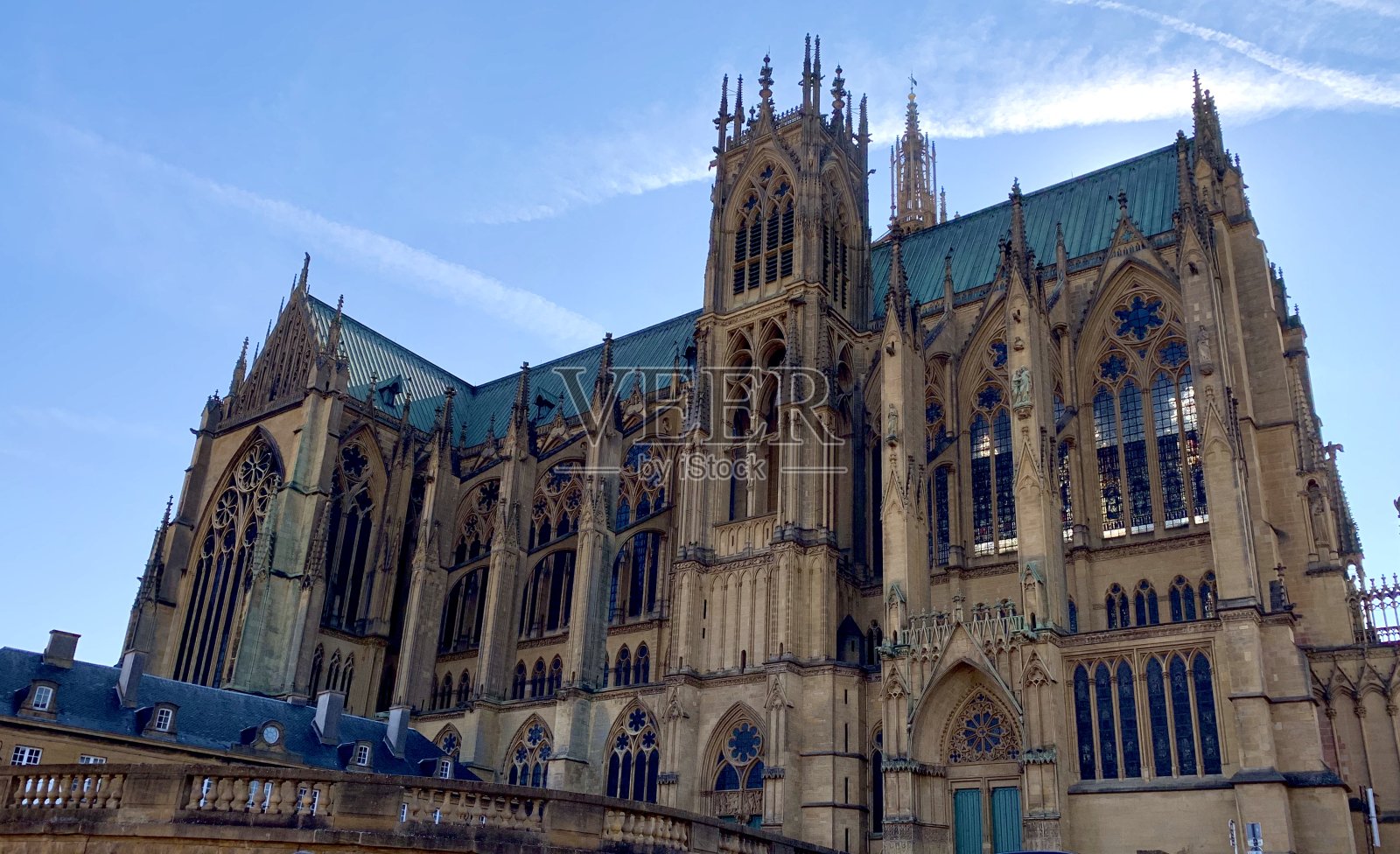 梅茨大教堂照片摄影图片