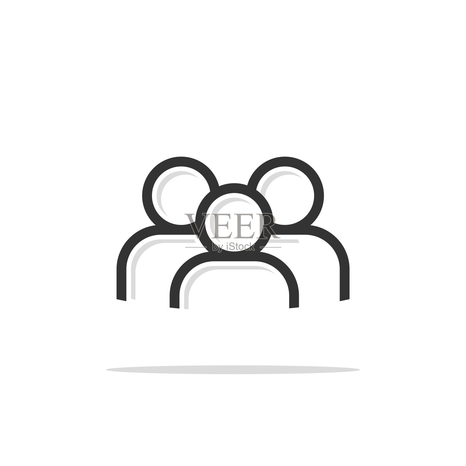 员工图标标识模板插图设计。向量EPS 10。插画图片素材