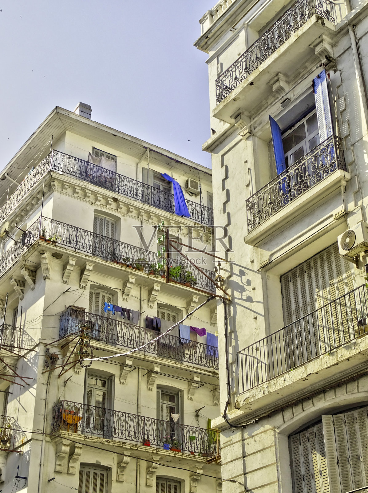 阿尔及尔殖民中心的地标，阿尔及利亚照片摄影图片