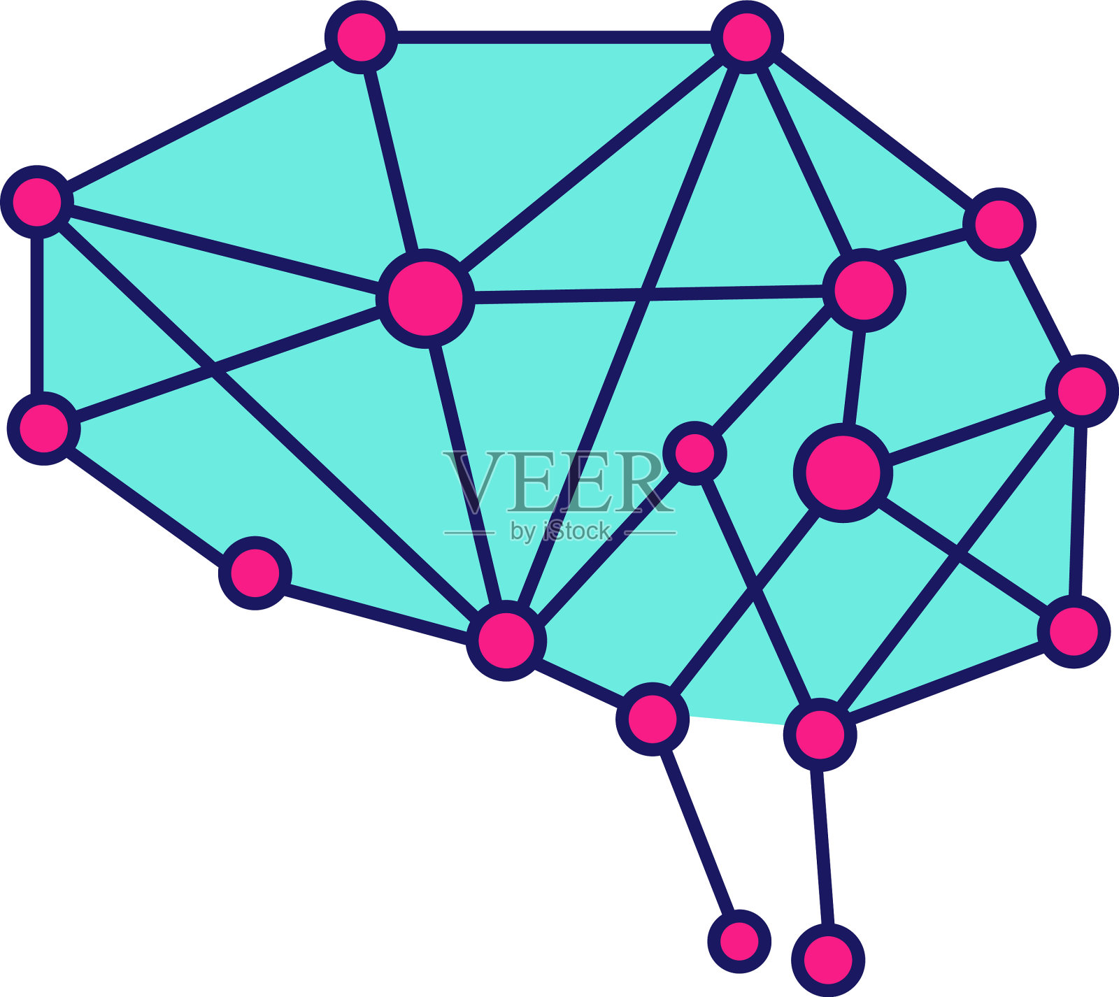 人工智能彩色图标设计元素图片