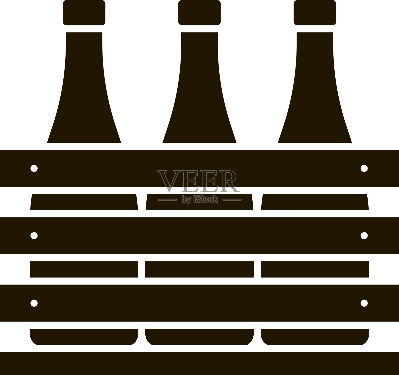 啤酒箱字形图标图标素材