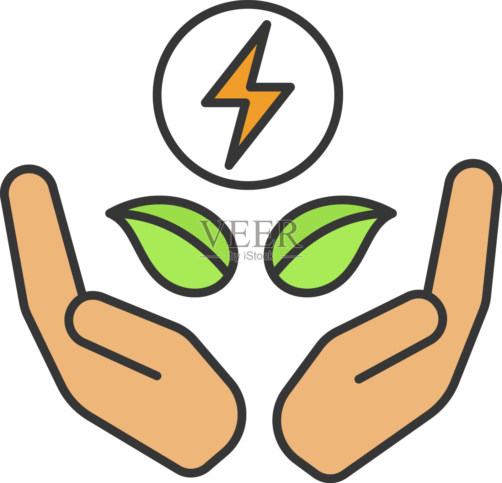 清洁能源颜色图标图标素材