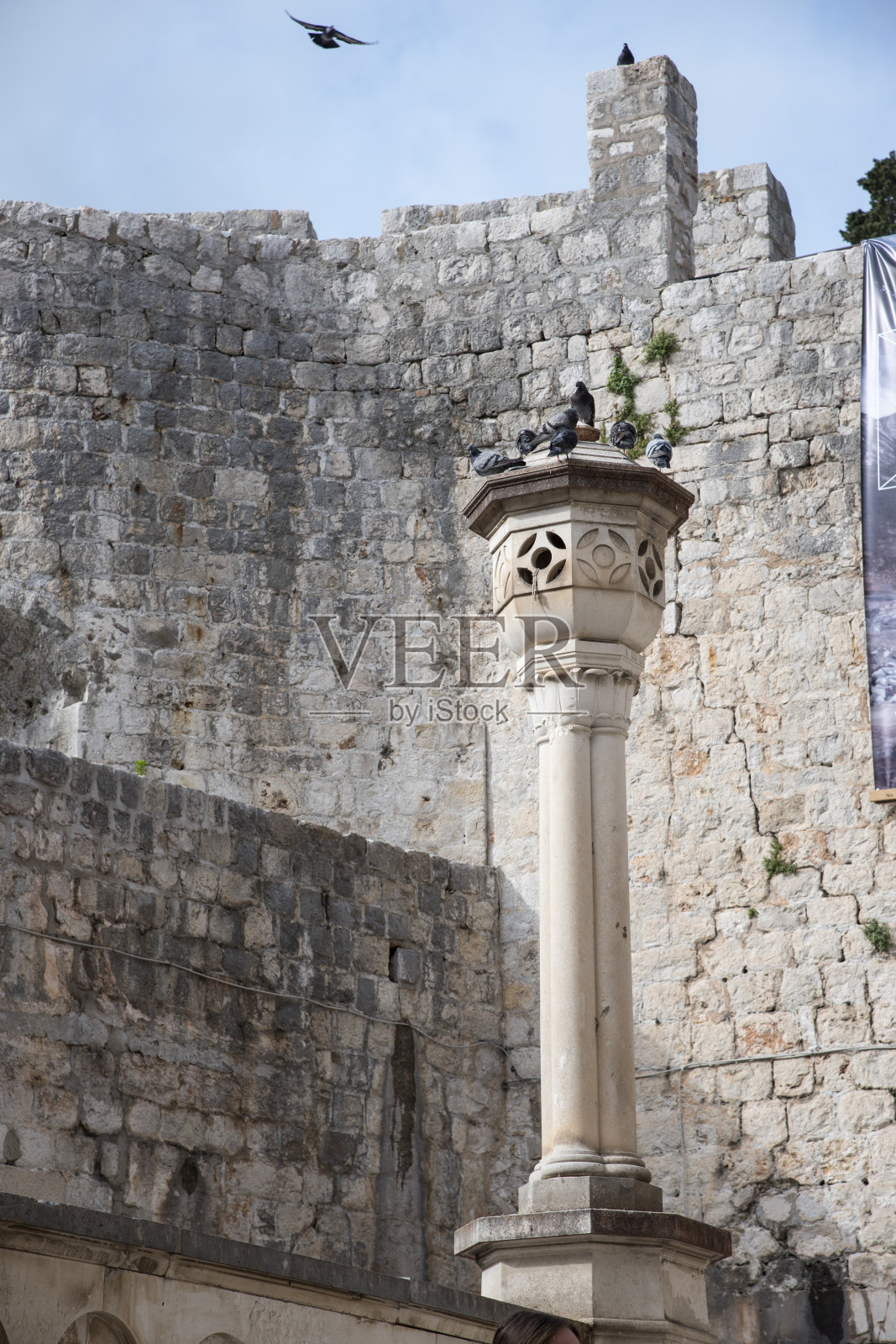 欧洲克罗地亚杜布罗夫尼克的街道、教堂和纪念碑照片摄影图片