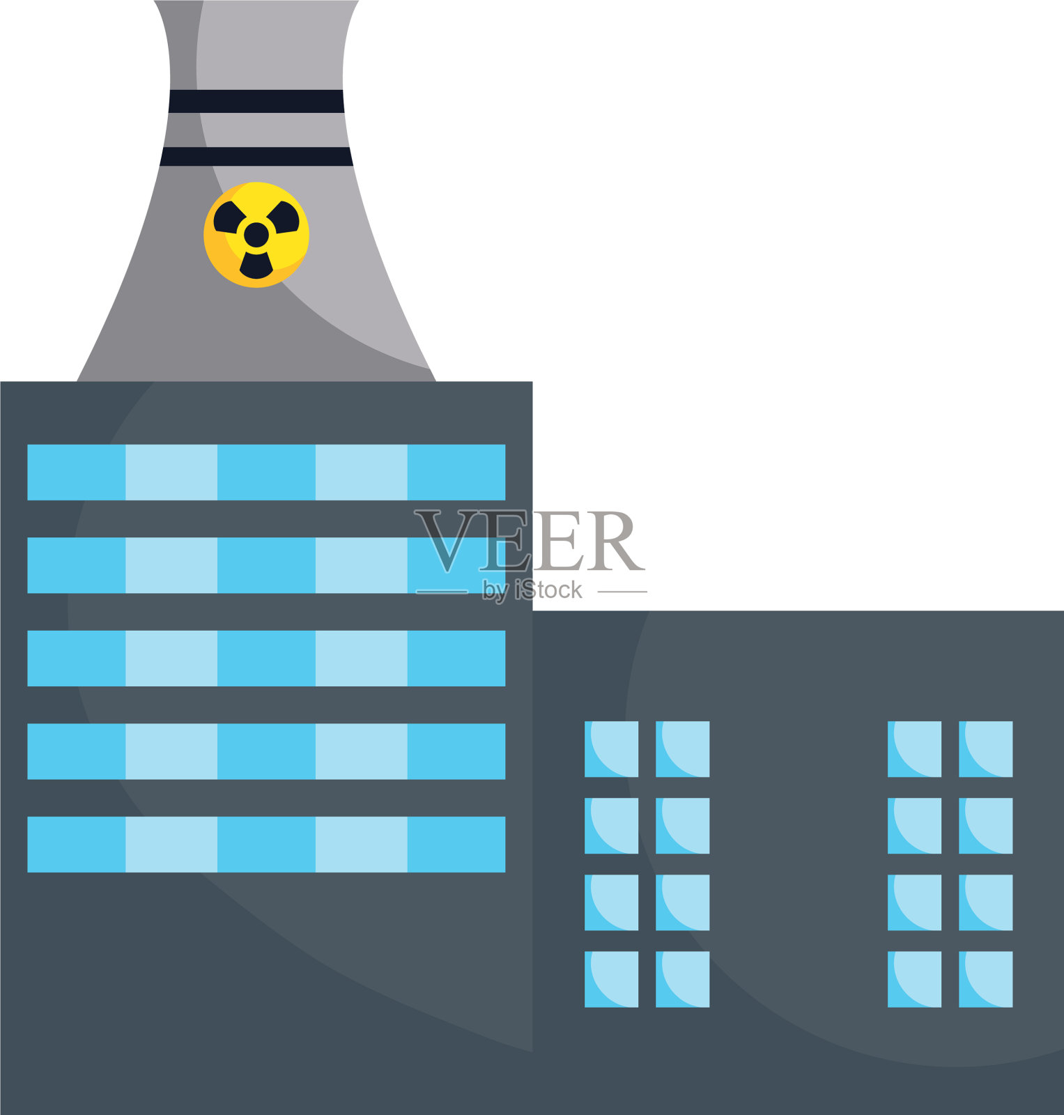 孤立的工厂图标设计设计元素图片