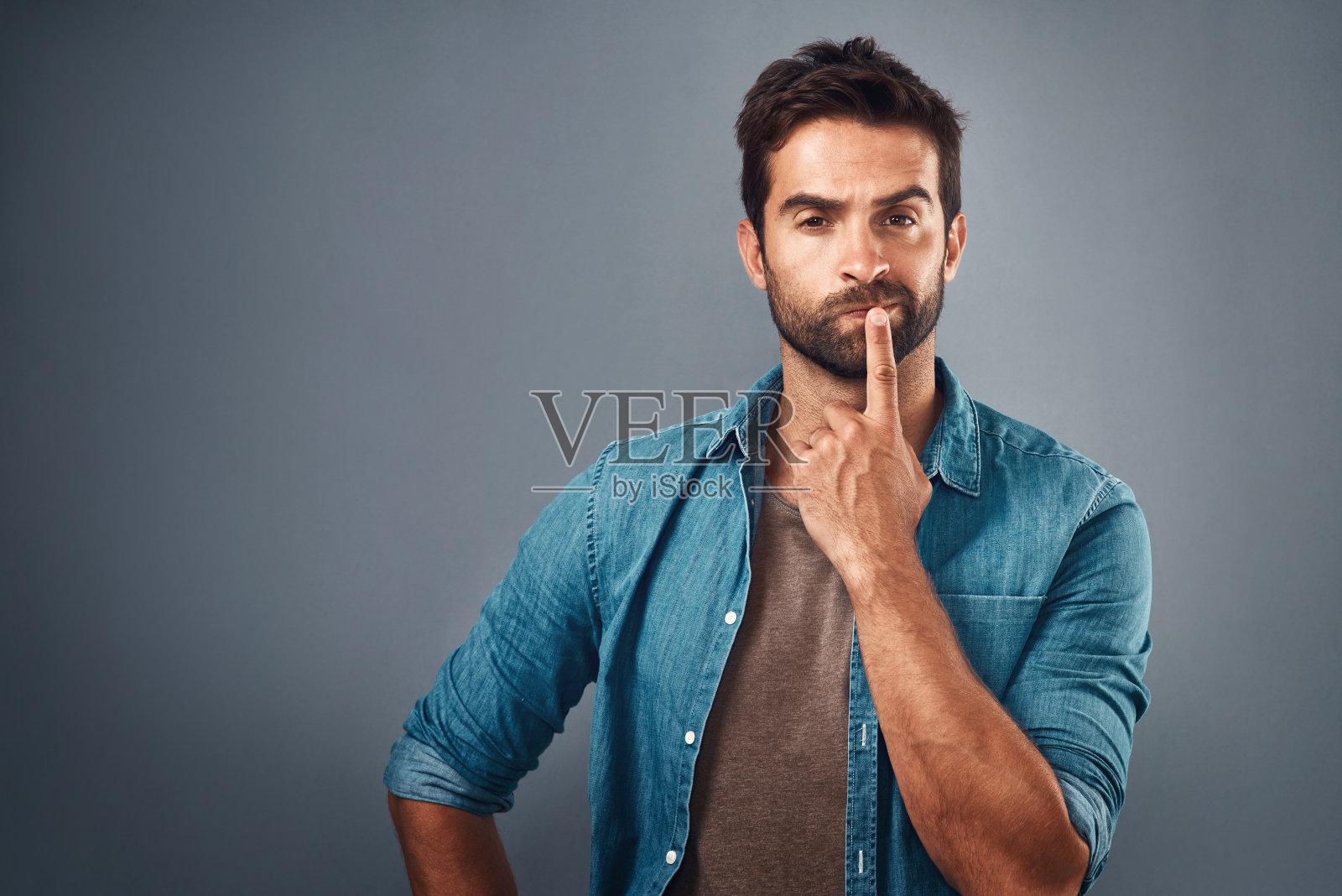 这可把我难住了照片摄影图片