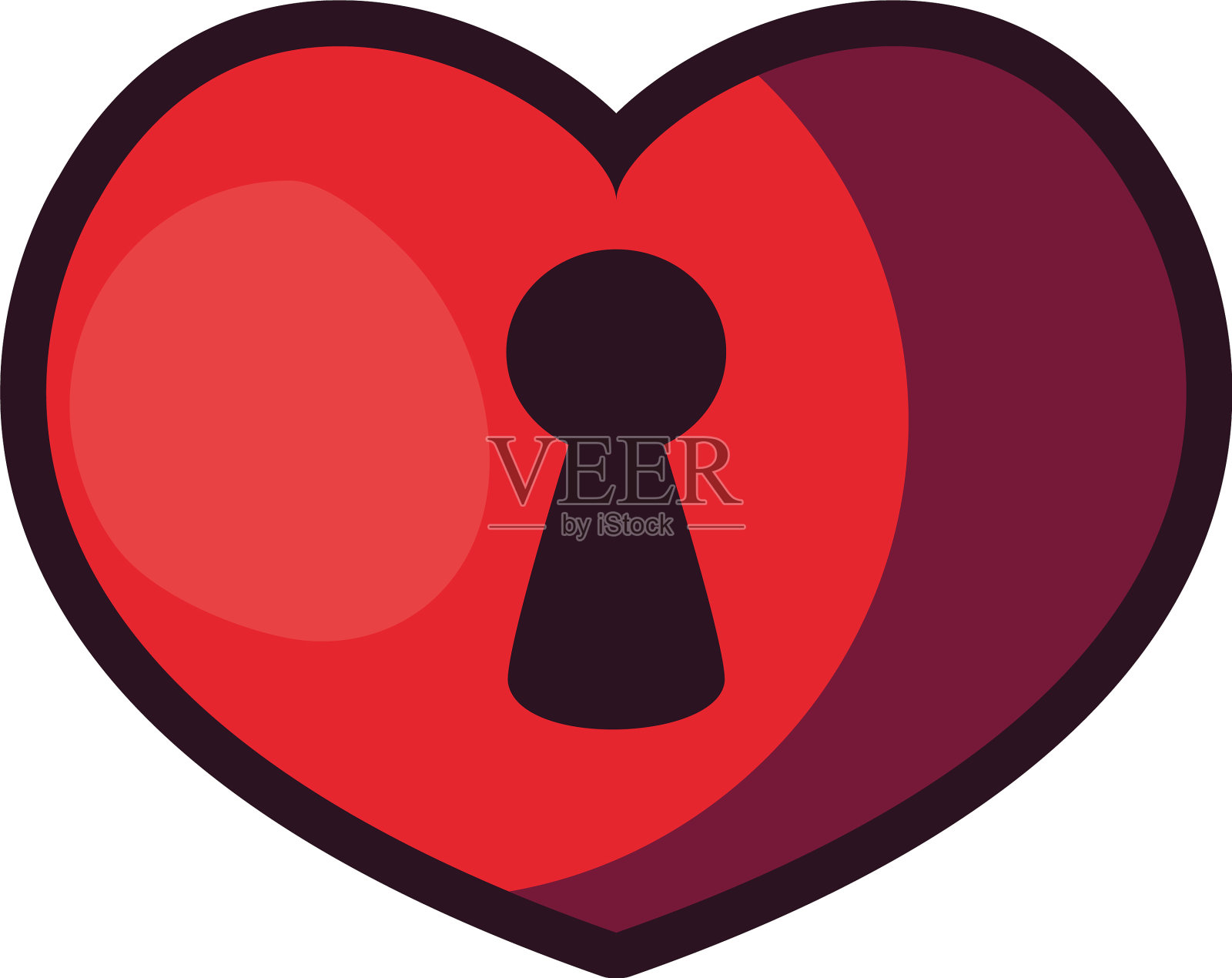 隔离心挂锁设计设计元素图片