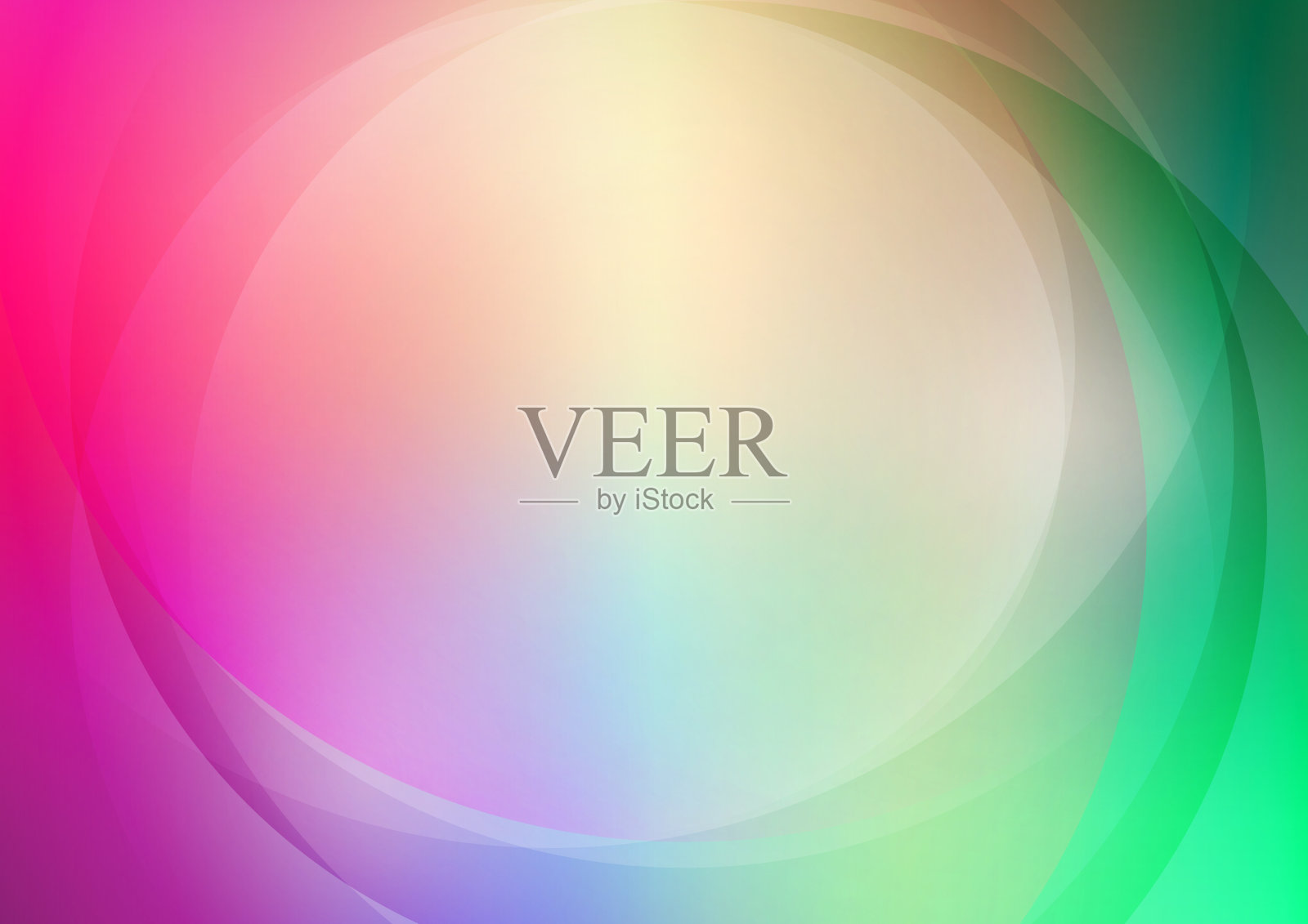 抽象曲线与彩色背景插画图片素材