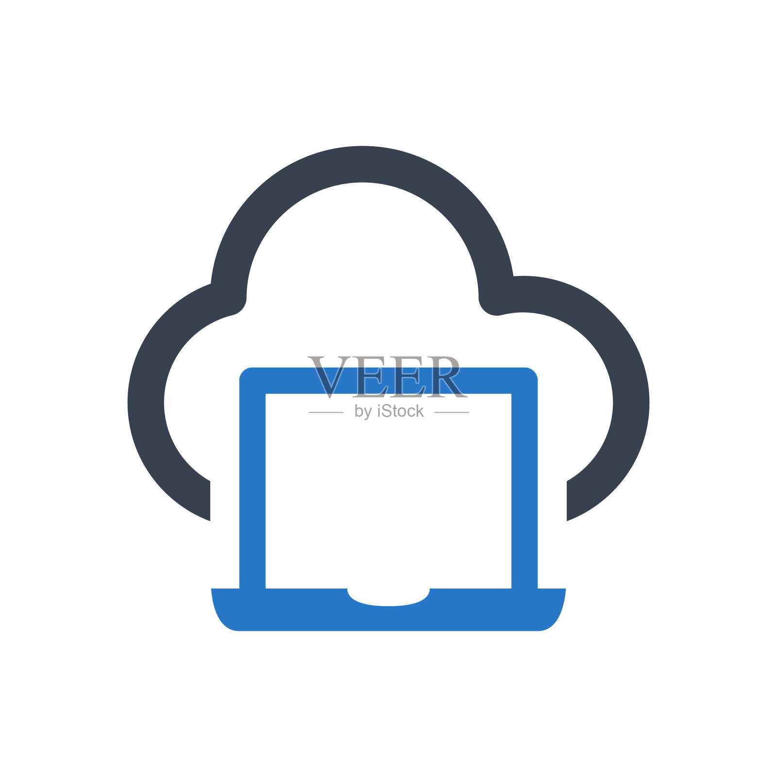 云和笔记本图标插画图片素材