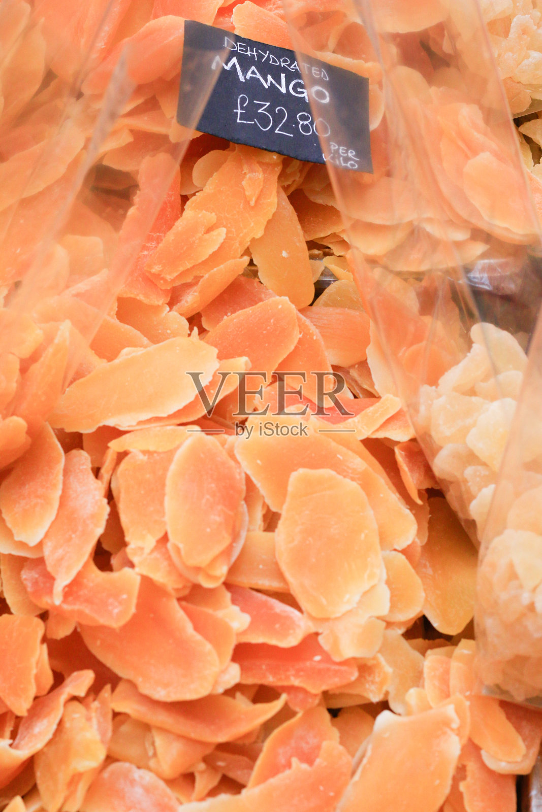 伦敦市场上的脱水芒果照片摄影图片