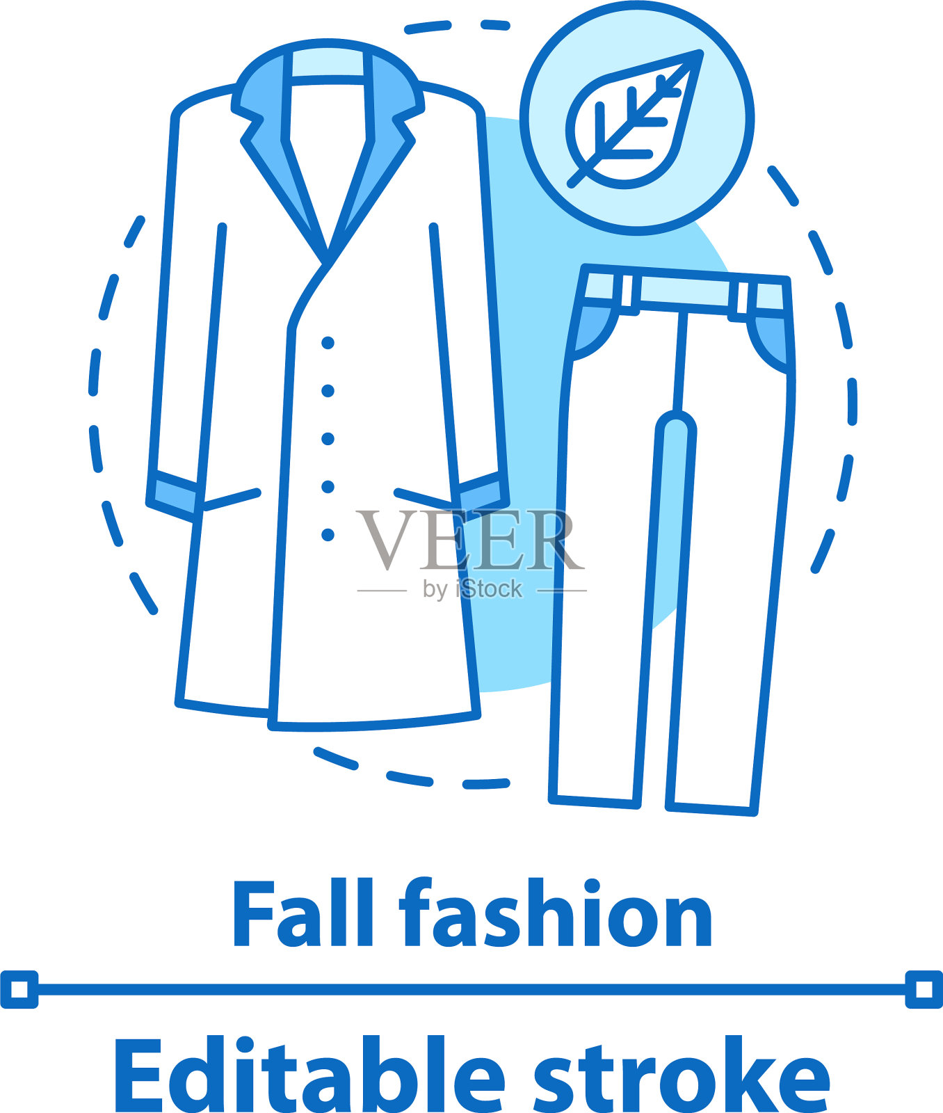 秋季时尚概念图标插画图片素材