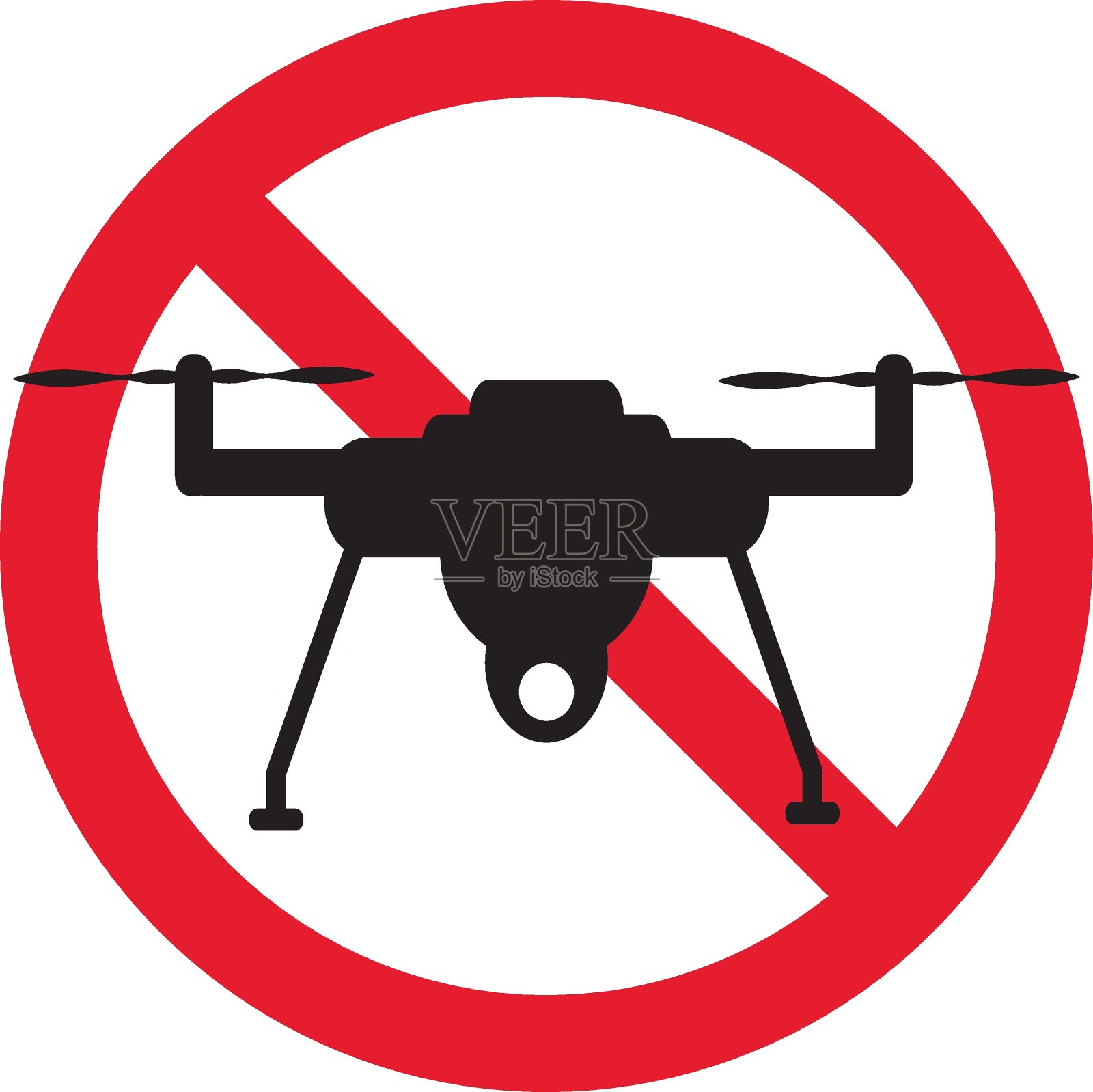 禁飞标志，禁飞标志，禁飞标志插画图片素材