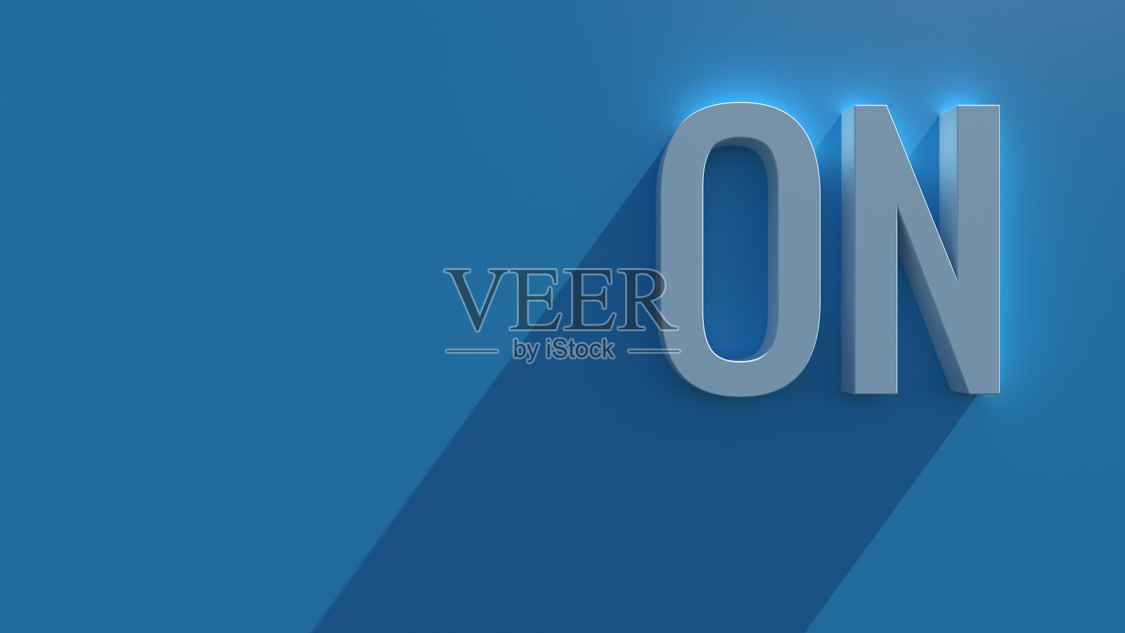 抽象挤压符号在蓝色背景和长阴影照片摄影图片